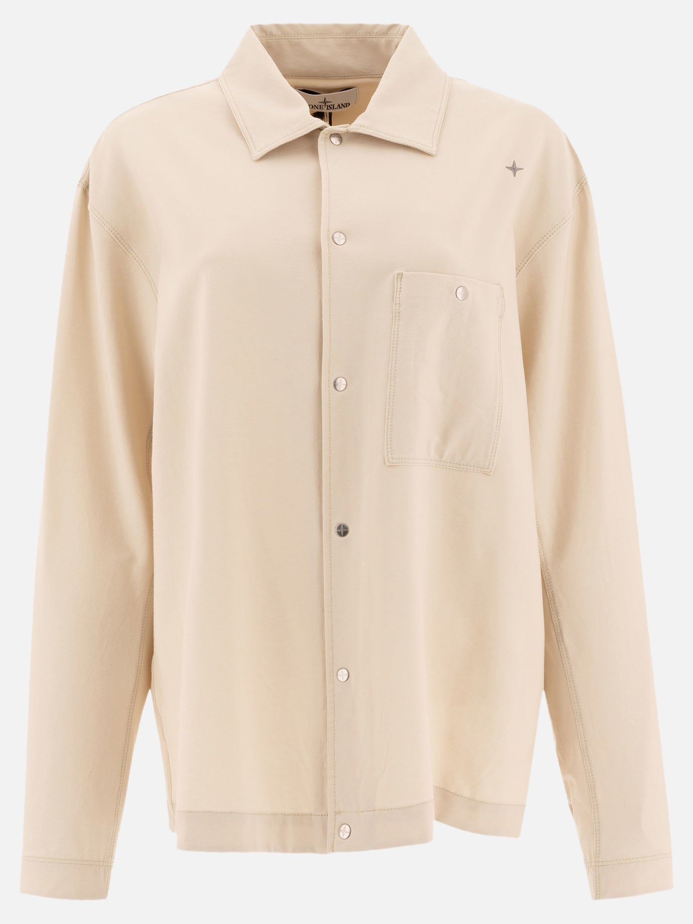 Giacche overshirt Solid colour  Beige - Stone Island Uomo | PDP | VIETTI Online Store | Zoom-Modal
