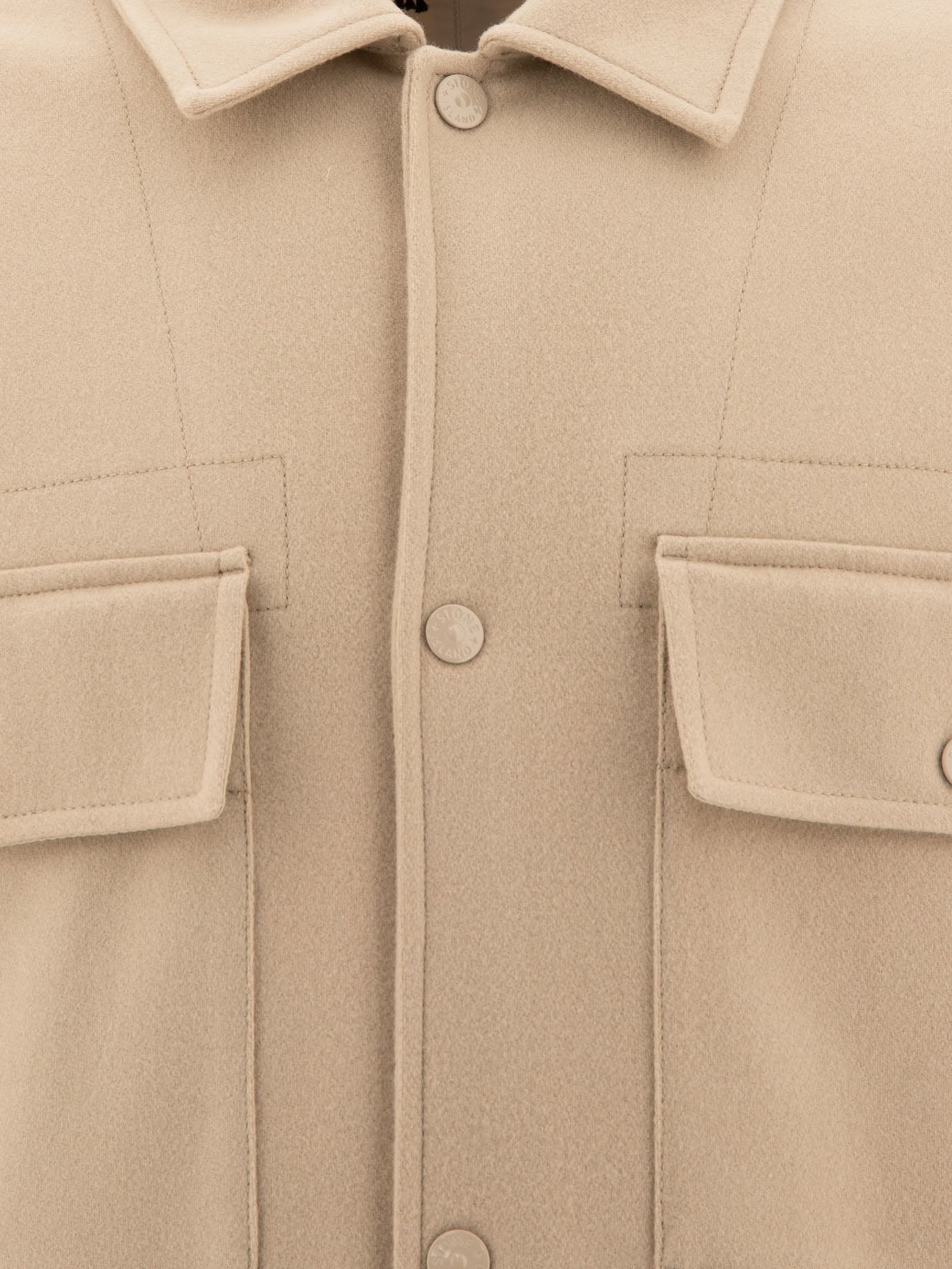 Giacche overshirt Solid colour  Beige - Stone Island Uomo | PDP | VIETTI Online Store | thumbnail_3