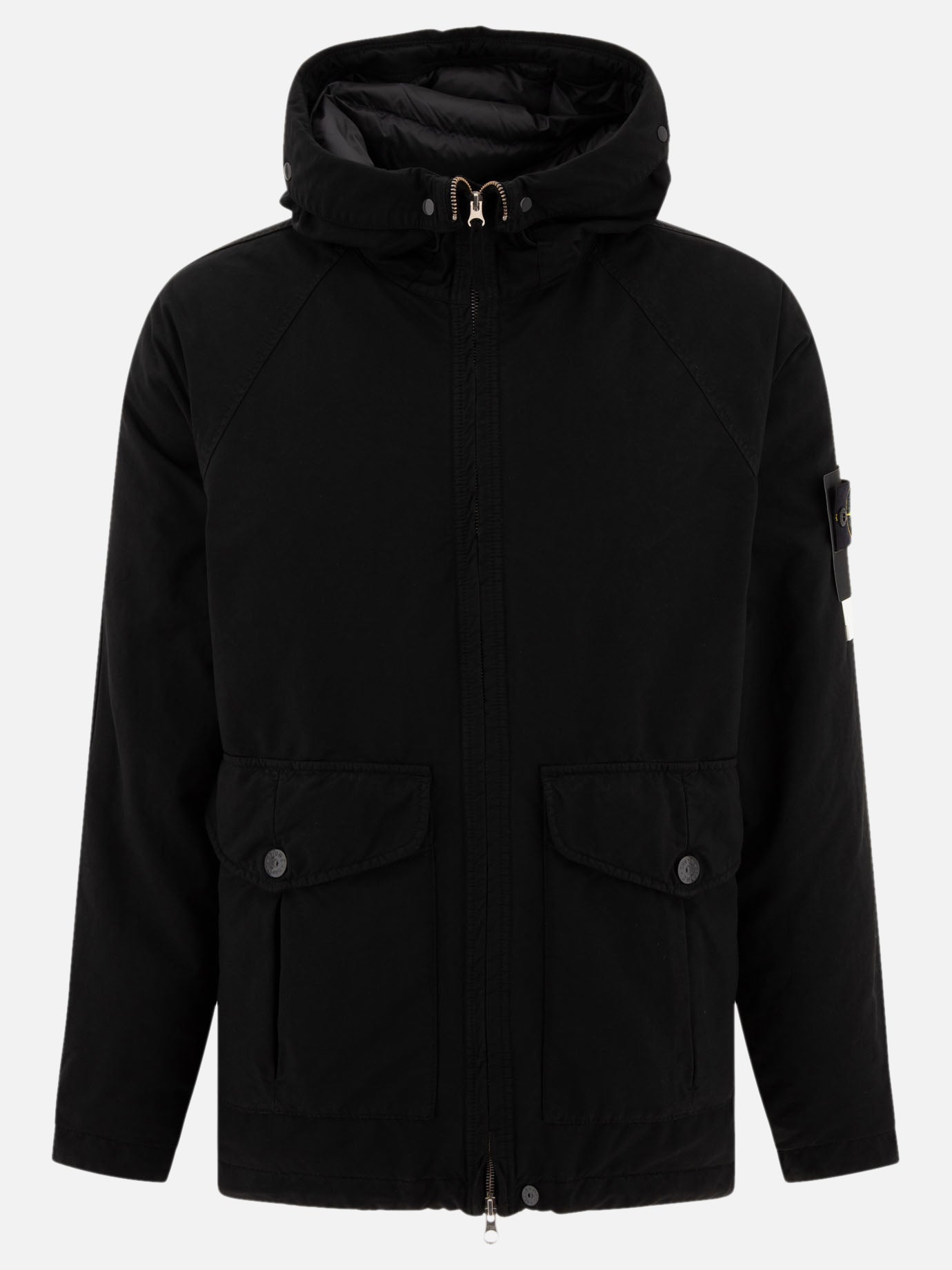 Parka Solid colour  Nero - Stone Island Uomo | PDP | VIETTI Online Store | thumbnail