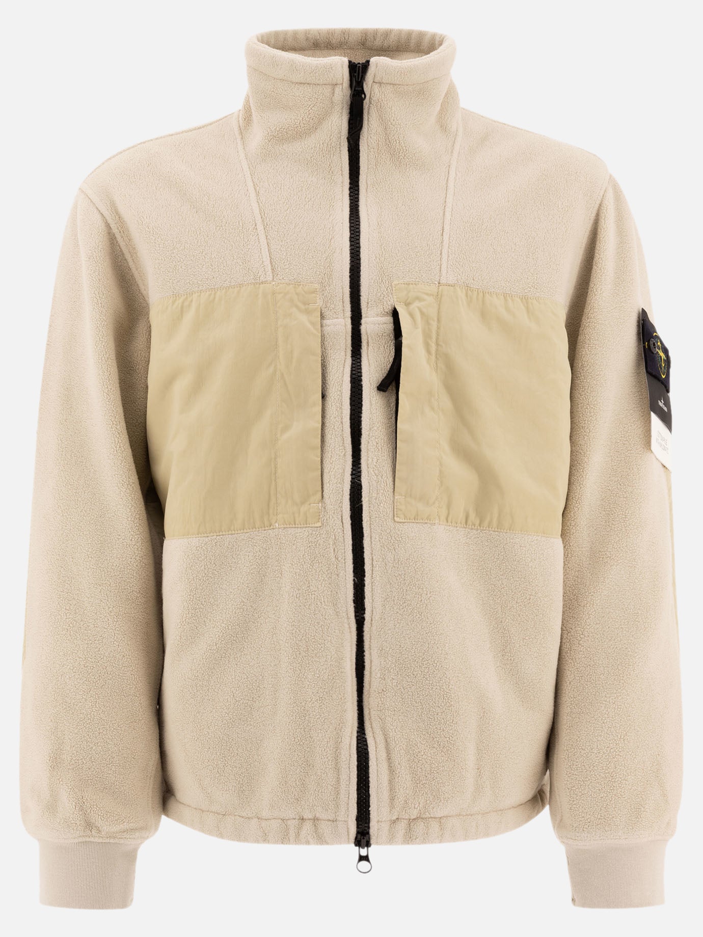 Giacche in pile Solid colour  Beige - Stone Island Uomo | PDP | VIETTI Online Store | Zoom-Modal
