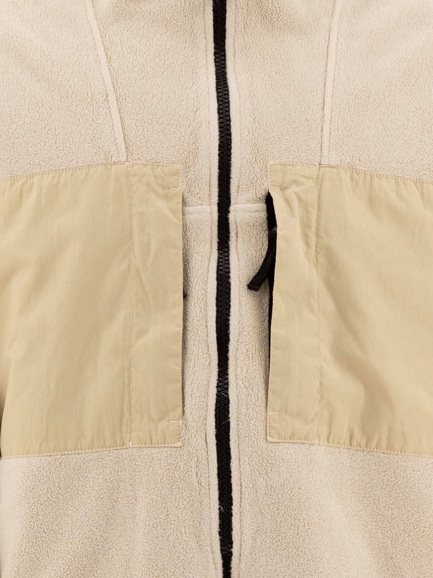 Stone Island "Compass" fleece jacket Beige