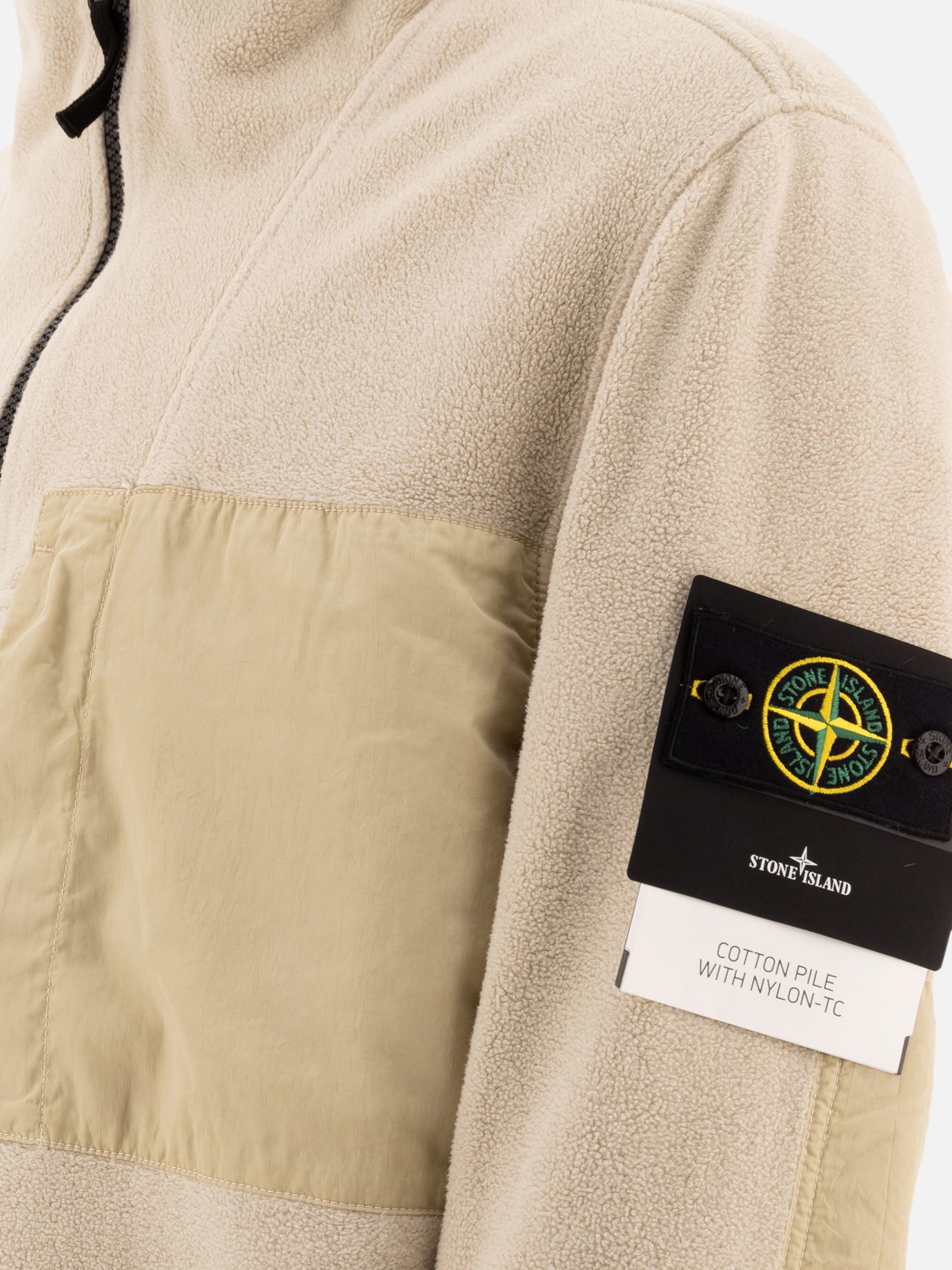 Giacche in pile Solid colour  Beige - Stone Island Uomo | PDP | VIETTI Online Store | Zoom-Modal_4
