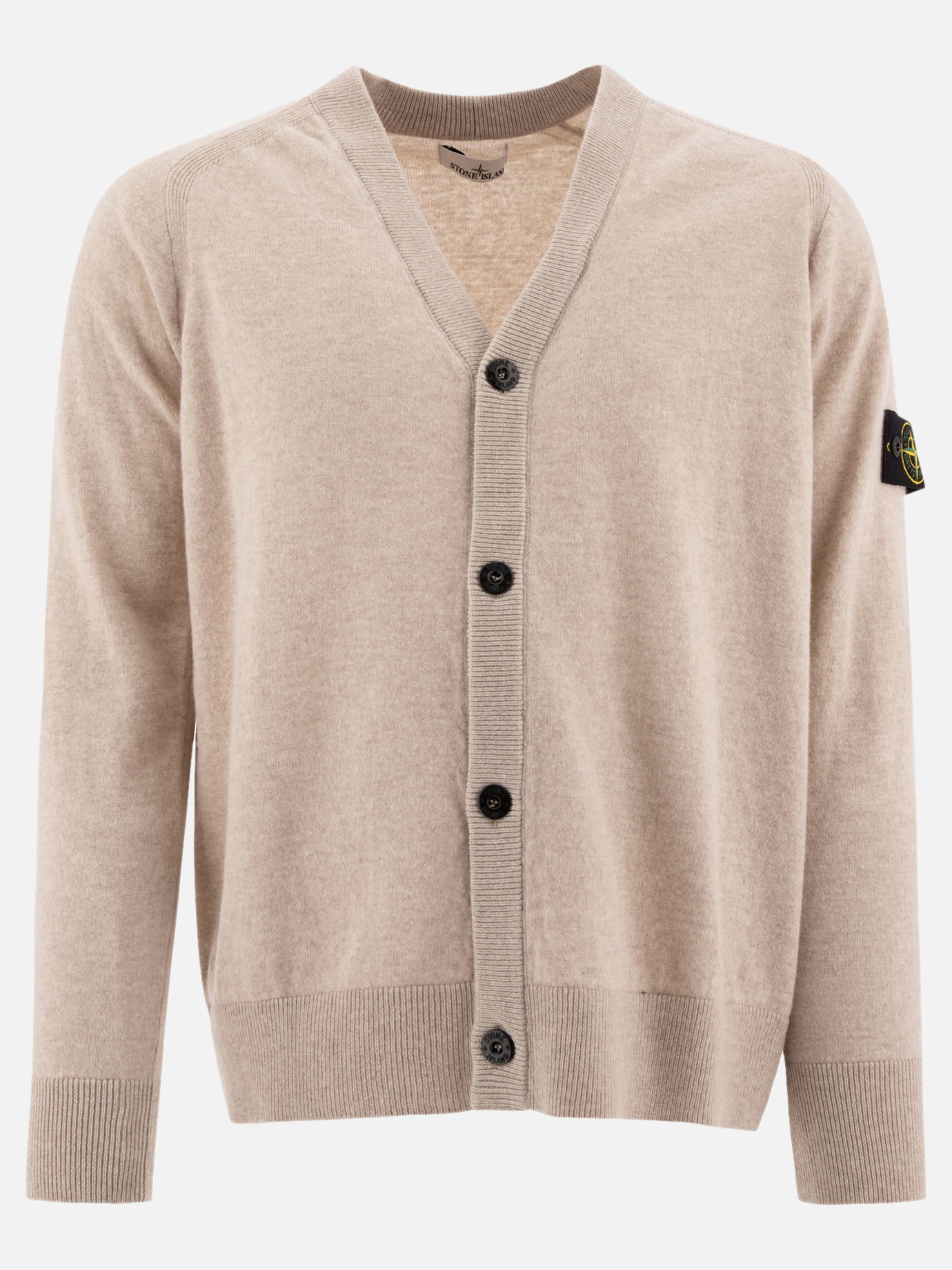 Stone Island "Compass" cardigan Beige