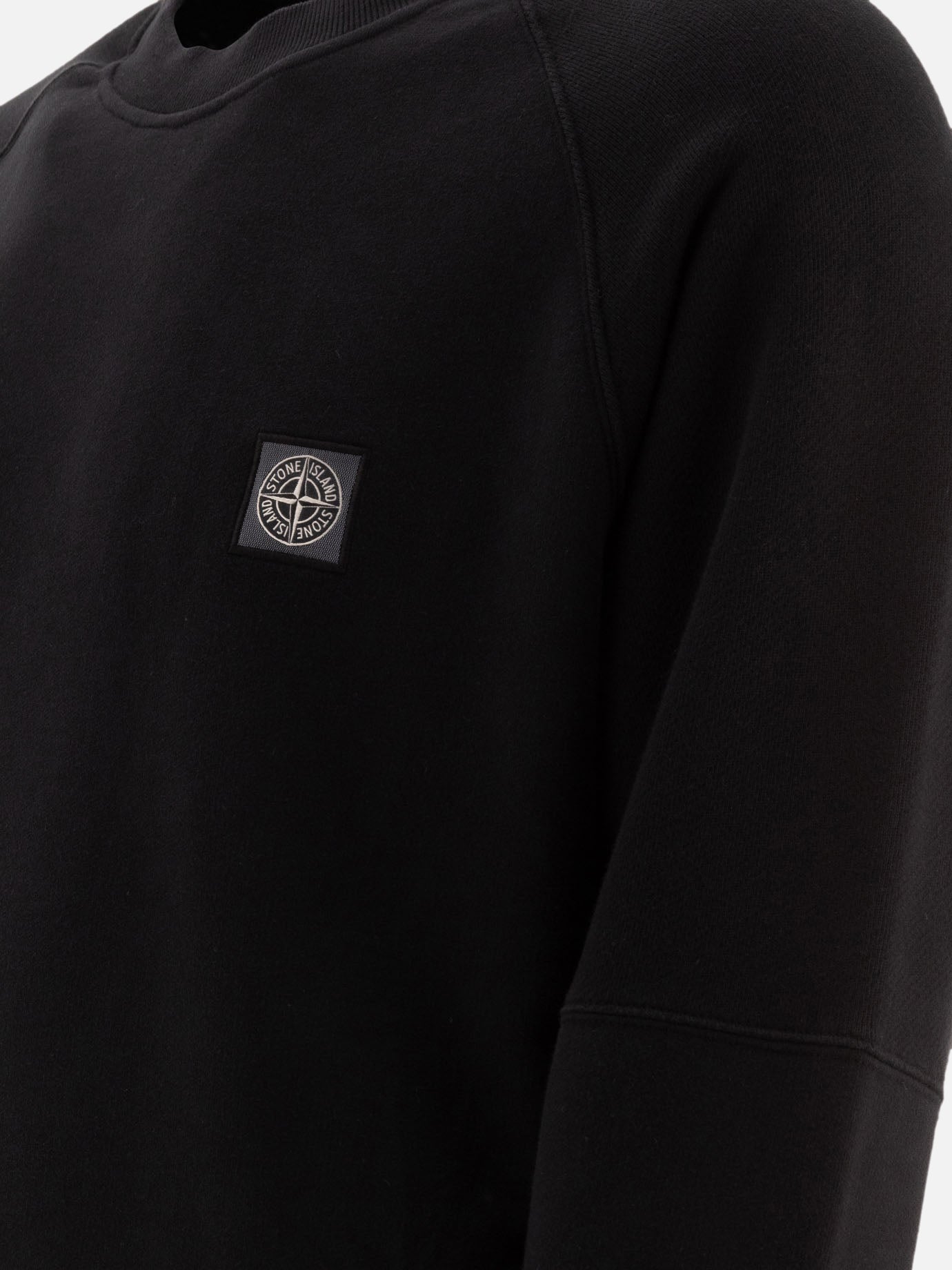 Stone Island "Compass" sweatshirt with patch Black