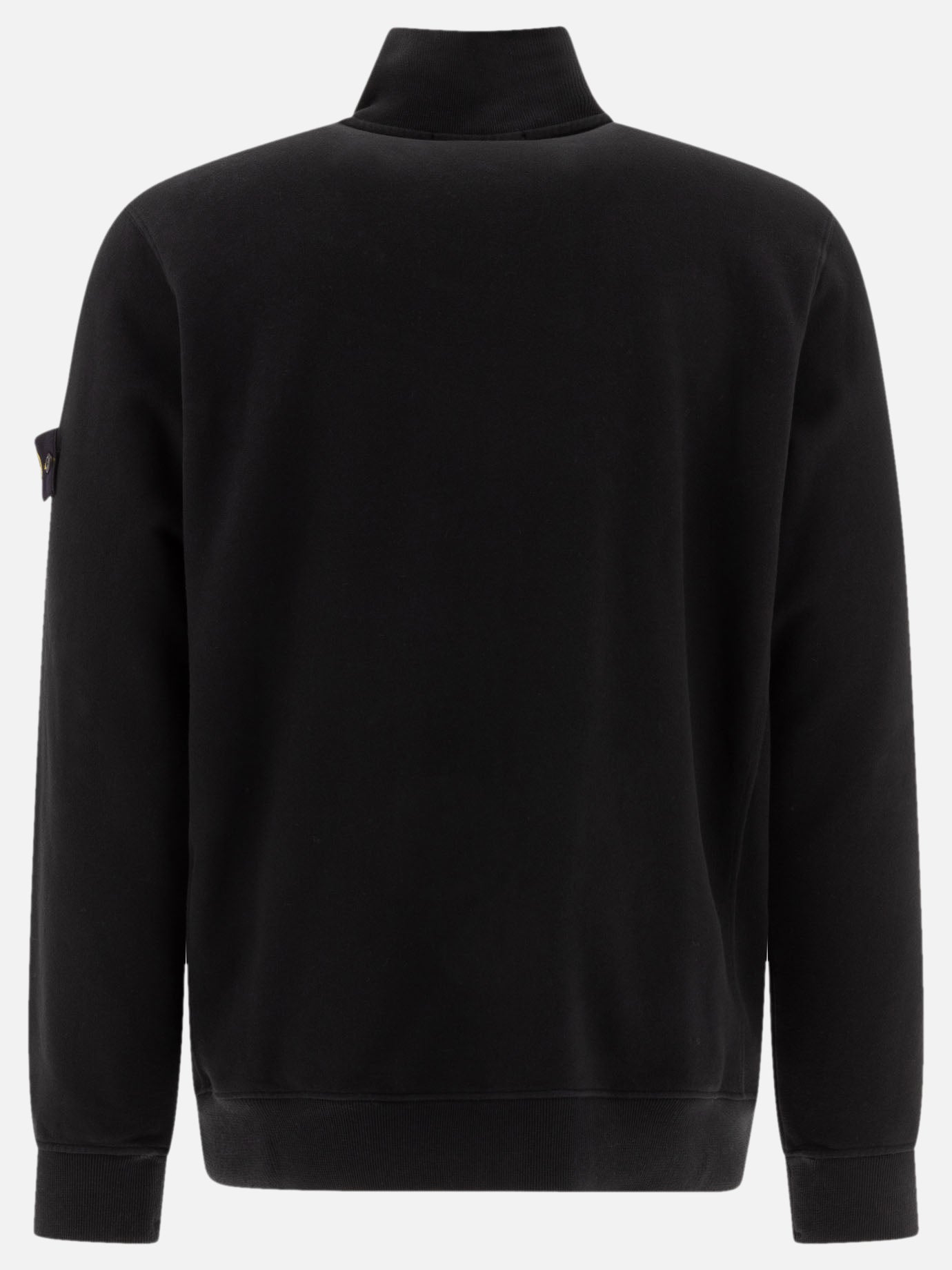 Stone Island "Compass" zippered sweater Black