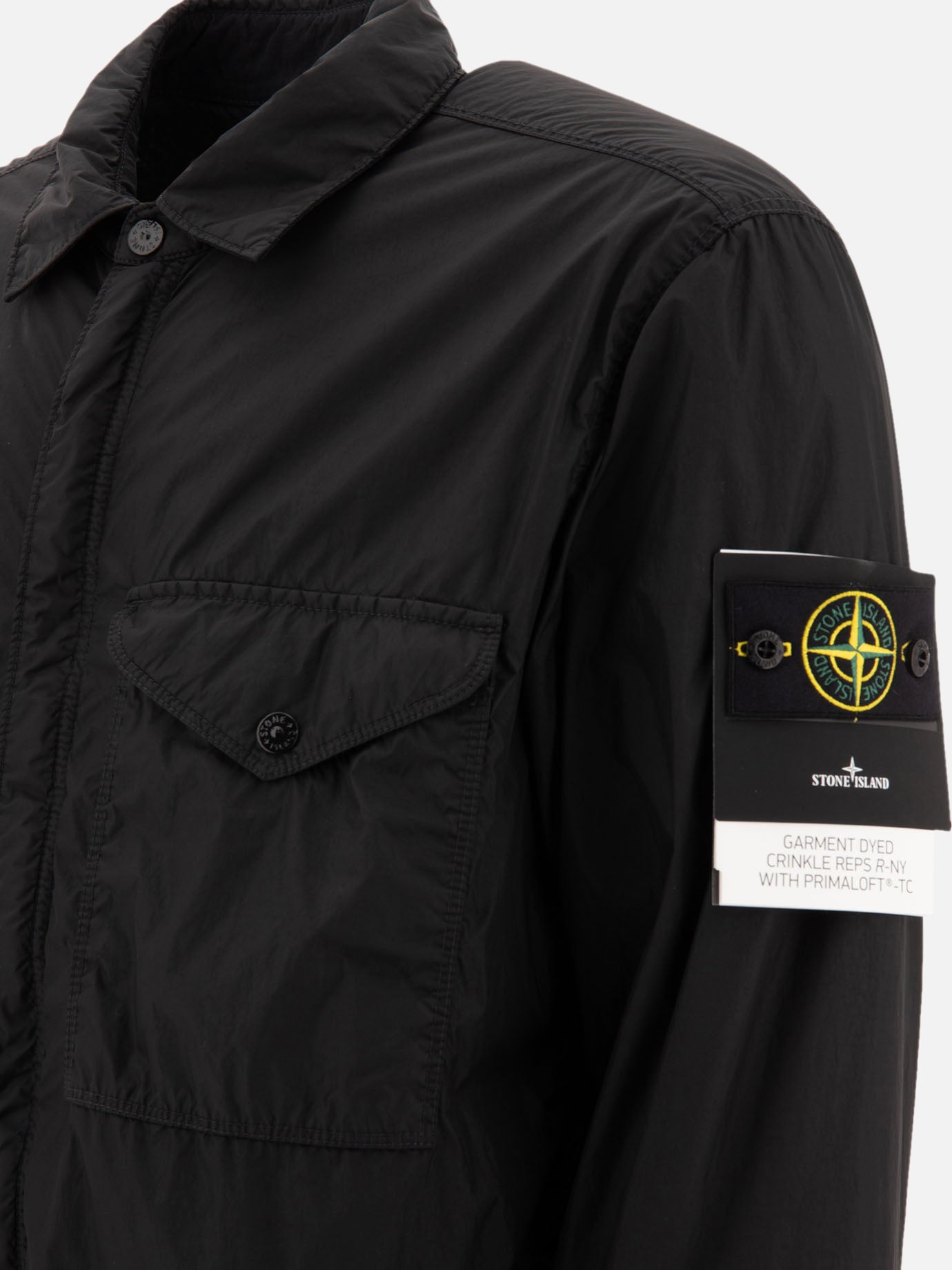 Giacche overshirt Solid colour  Nero - Stone Island Uomo | PDP | VIETTI Online Store | thumbnail_4
