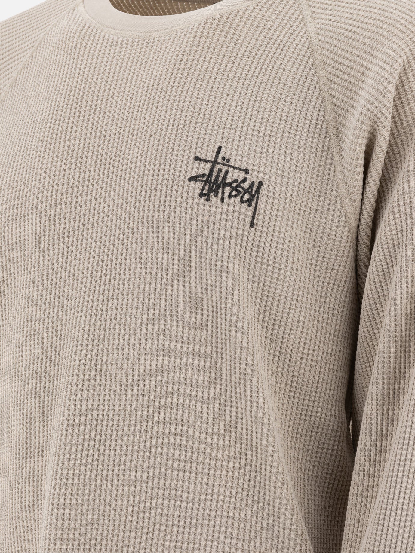 Stüssy "Basic Stock" thermal t-shirt Beige