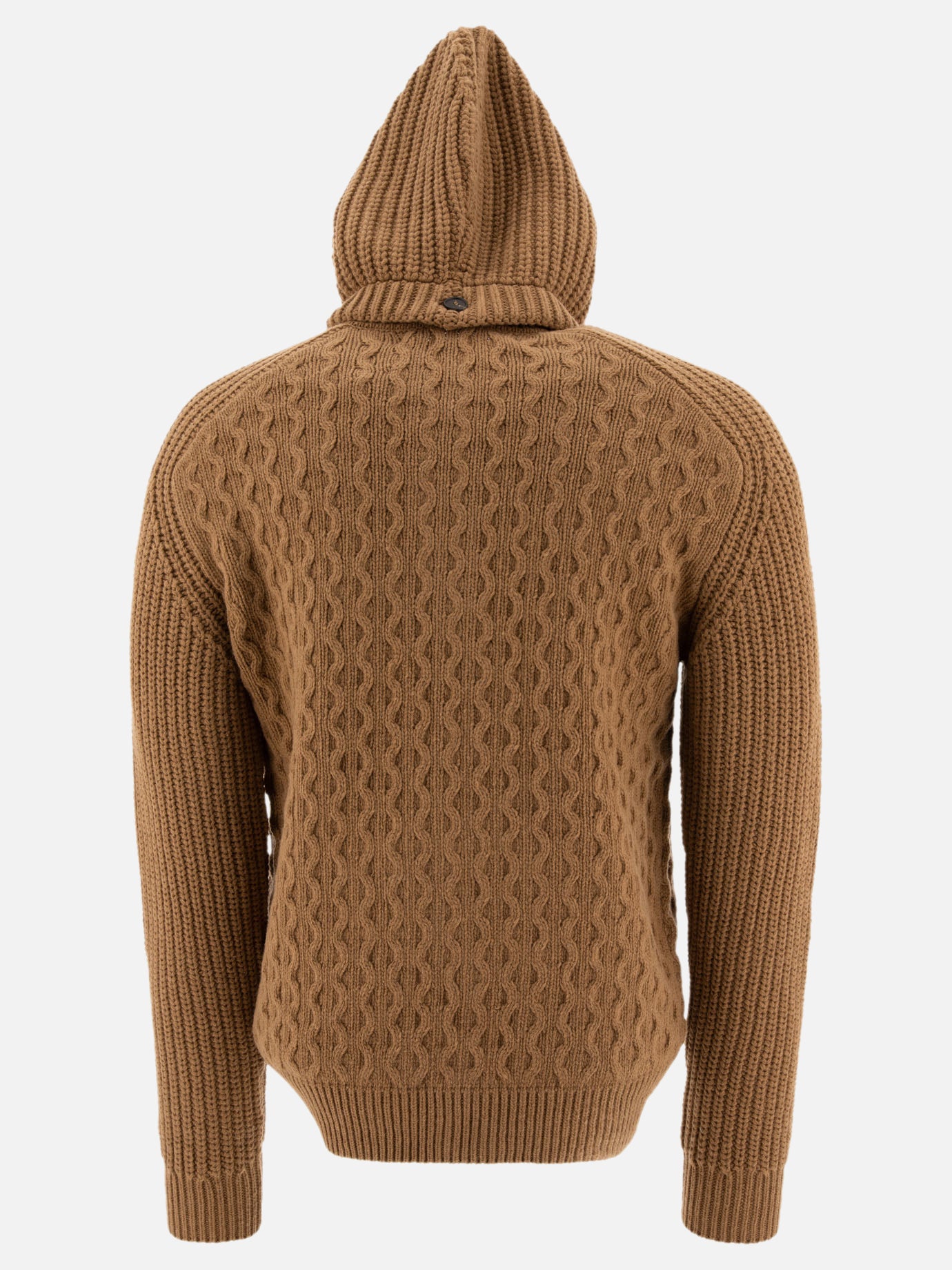 Tagliatore &quot;Aspen&quot; hooded sweater with zipper 19440875_48 Brown thumbnail_2