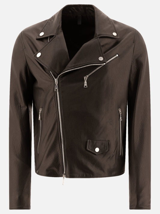 Giacche in pelle Solid colour  Nero - Tagliatore Uomo | PLP | VIETTI Online Store 
