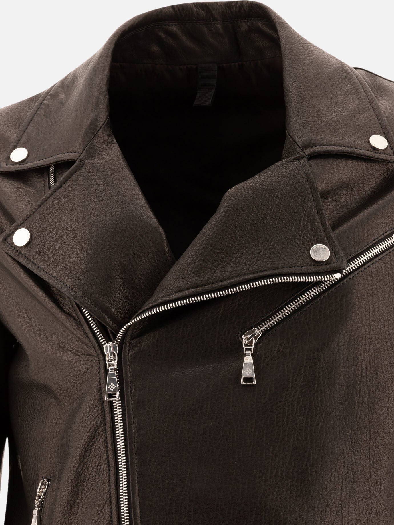 Giacche in pelle Solid colour  Nero - Tagliatore Uomo | PDP | VIETTI Online Store | thumbnail_3
