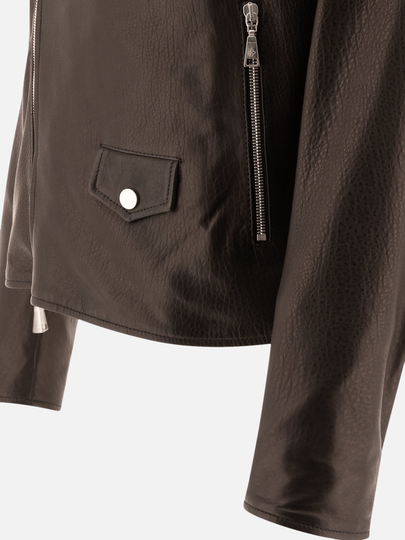 Giacche in pelle Solid colour  Nero - Tagliatore Uomo | PDP | VIETTI Online Store | thumbnail_4