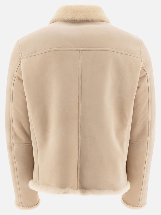 Giacche shearling Solid colour  Beige - Tagliatore Uomo | PLP | VIETTI Online Store | 2
