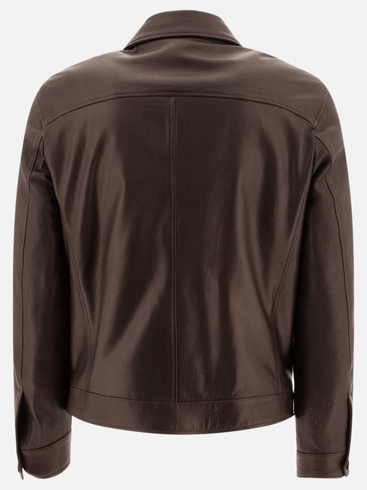 Giacche in pelle Solid colour  Marrone - Tagliatore Uomo | PLP | VIETTI Online Store | 2
