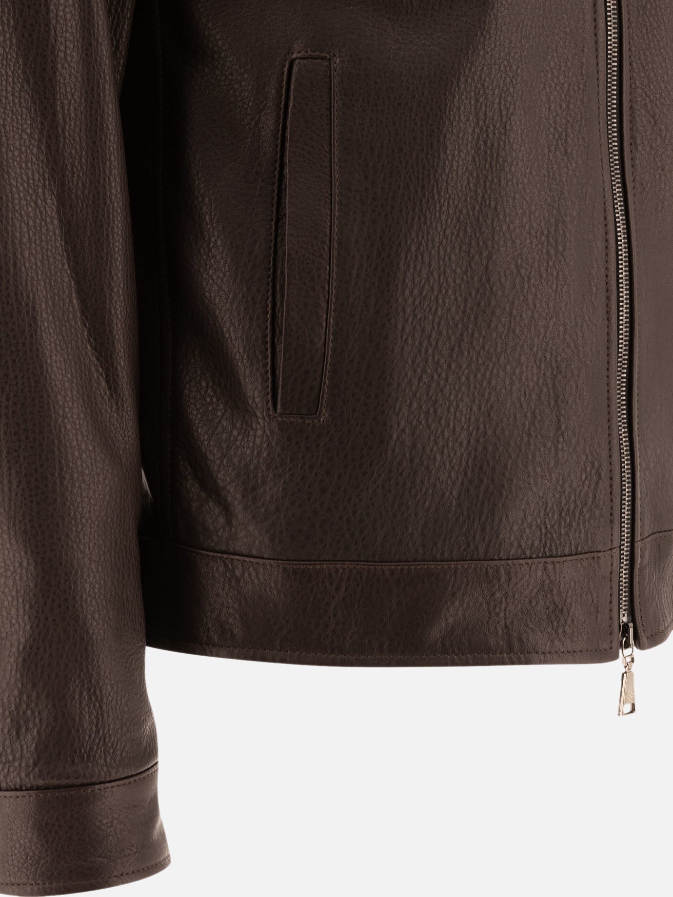 Giacche in pelle Solid colour  Marrone - Tagliatore Uomo | PDP | VIETTI Online Store | Zoom-Modal_4
