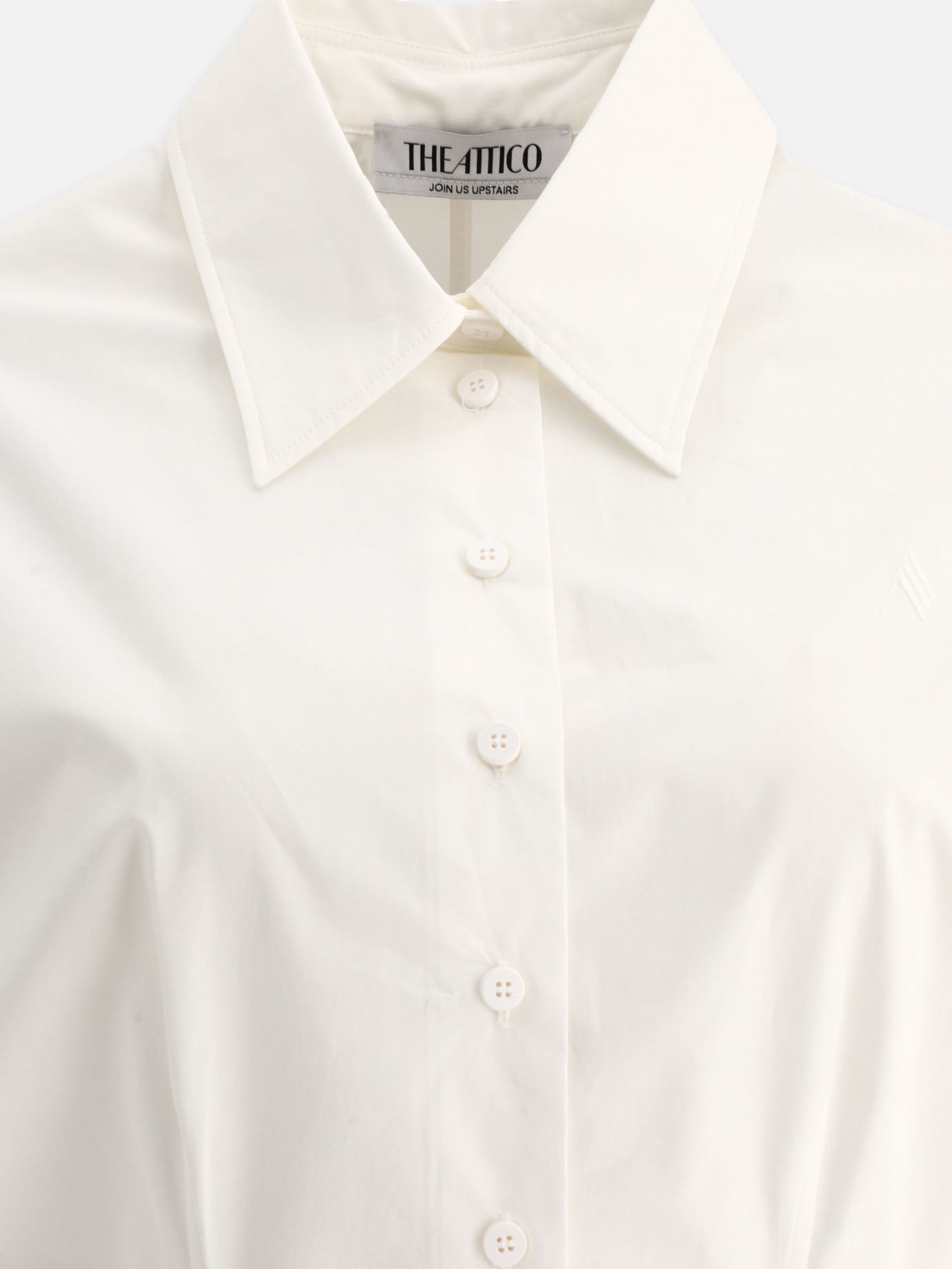 The Attico Asymmetric shirt White