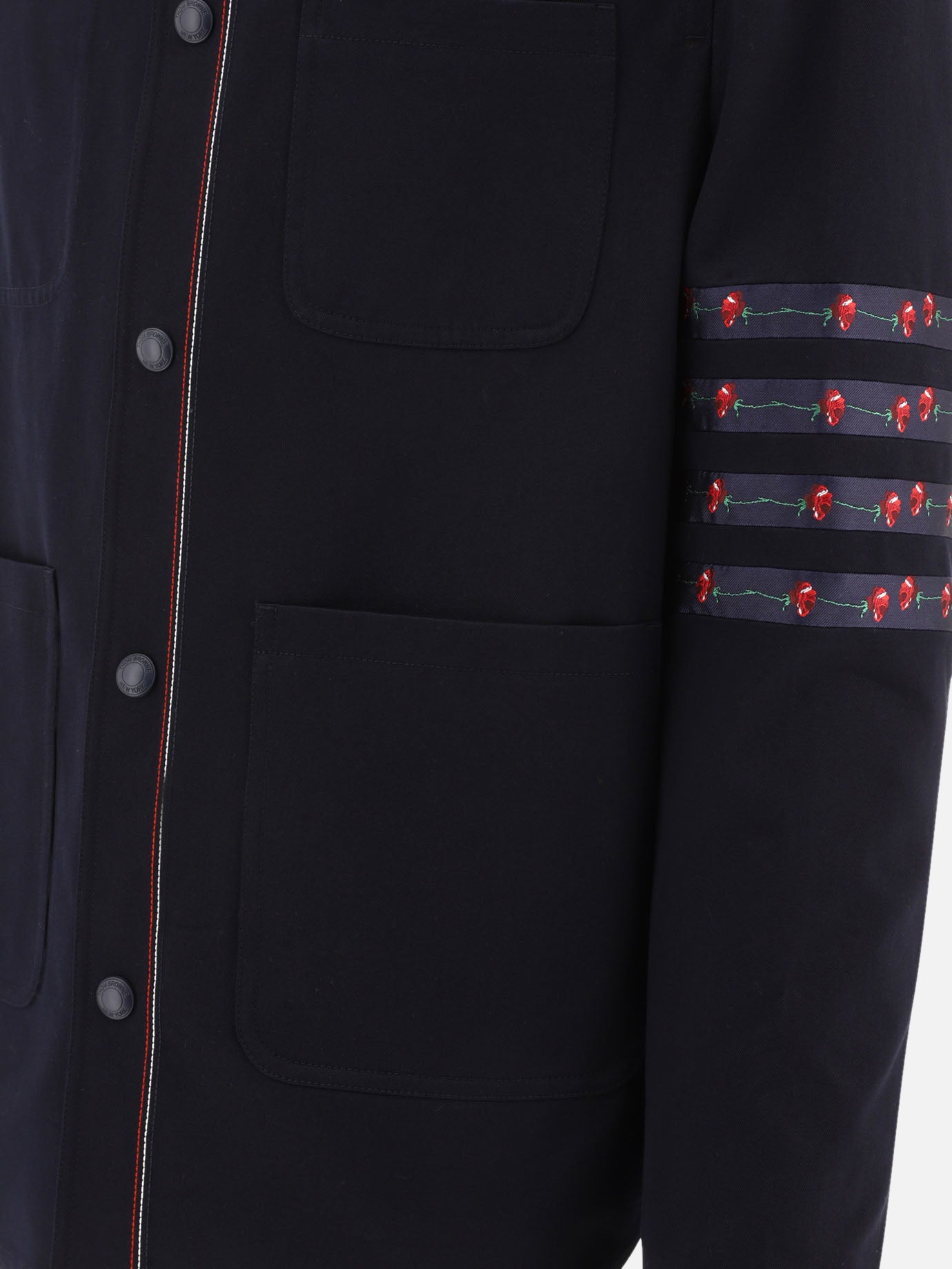 Giacche overshirt Solid colour  Blu - Thom Browne Uomo | PDP | VIETTI Online Store | Zoom-Modal_4
