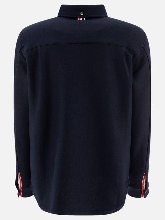 Giacche overshirt Solid colour  Blu - Thom Browne Uomo | PLP | VIETTI Online Store | 2
