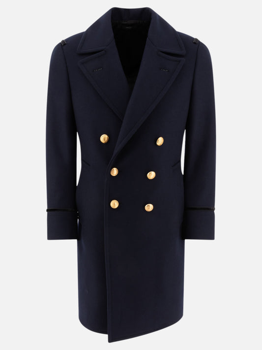 Cappotti lunghi Solid colour  Blu - Tom Ford Uomo | PLP | VIETTI Online Store 
