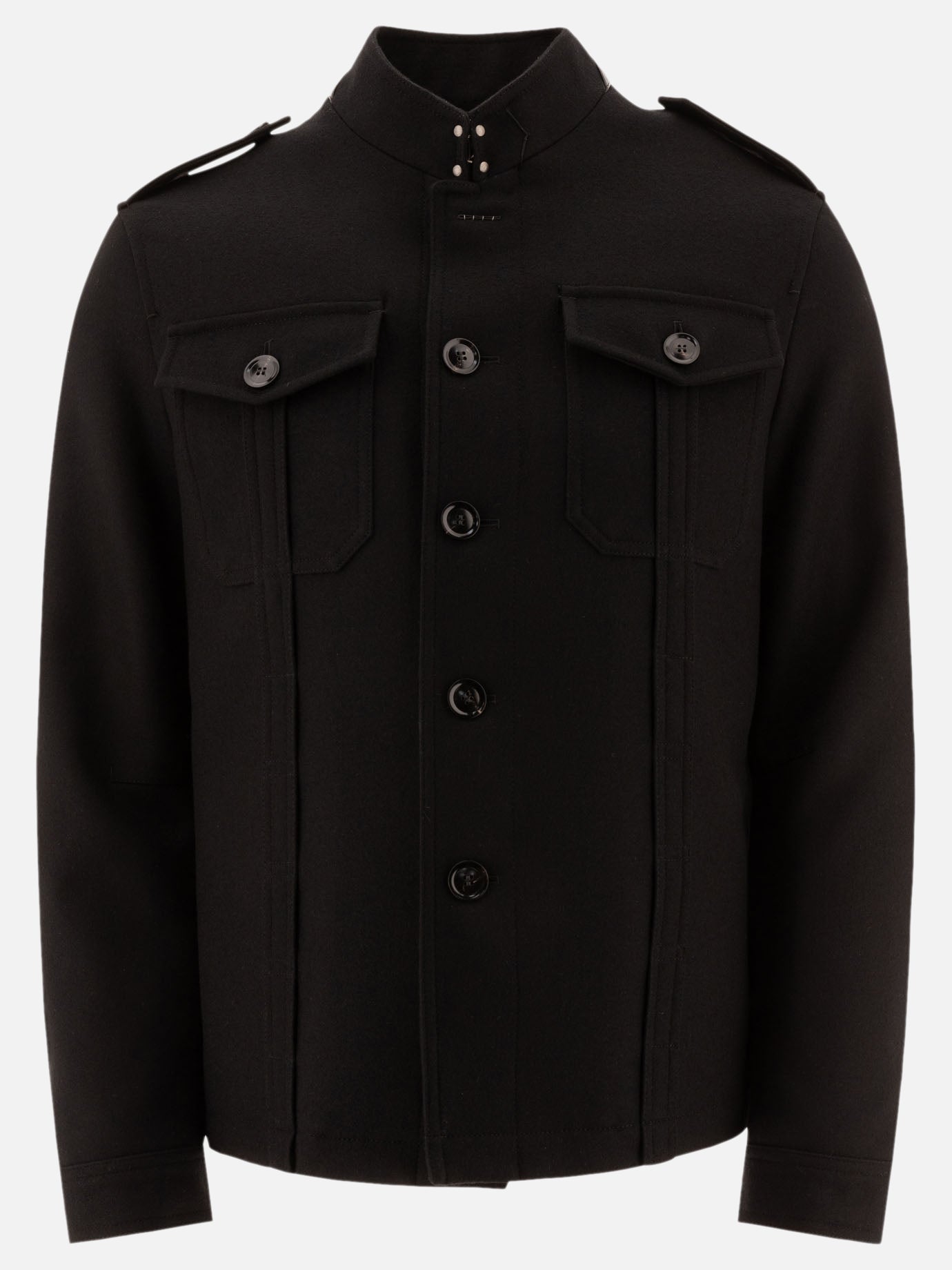 Giacche overshirt Solid colour  Nero - Tom Ford Uomo | PDP | VIETTI Online Store | Zoom-Modal
