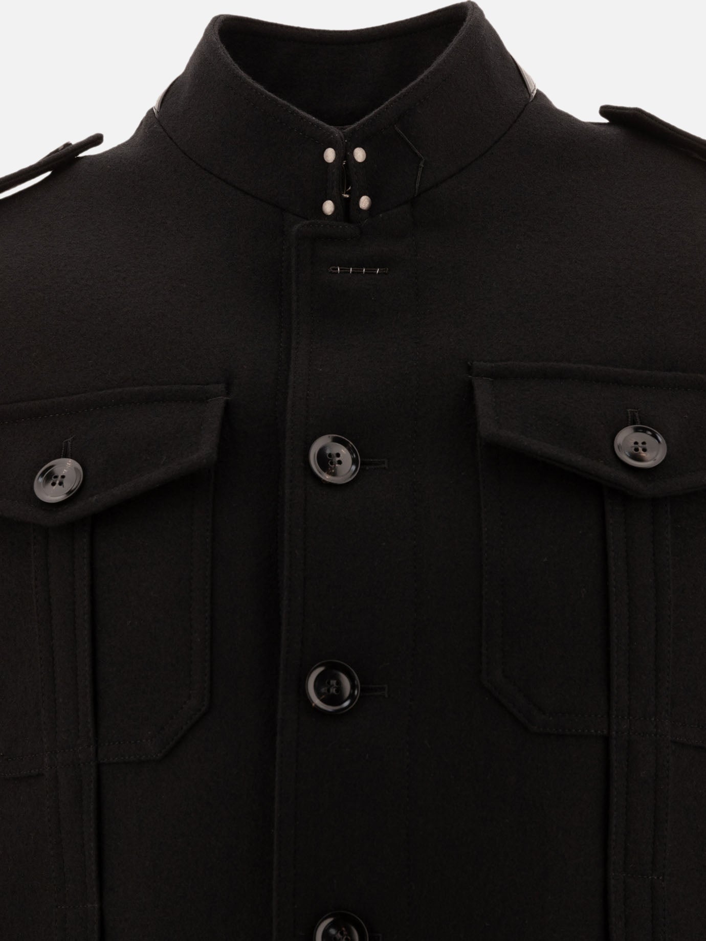 Giacche overshirt Solid colour  Nero - Tom Ford Uomo | PDP | VIETTI Online Store | thumbnail_3