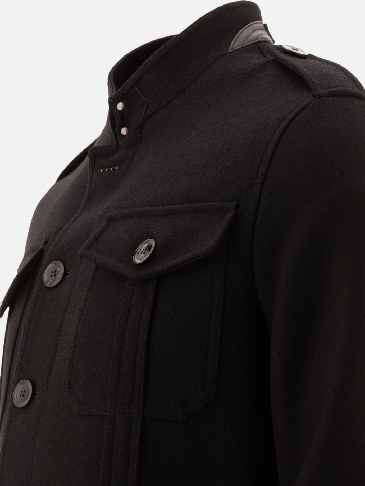 Giacche overshirt Solid colour  Nero - Tom Ford Uomo | PDP | VIETTI Online Store | Zoom-Modal_4
