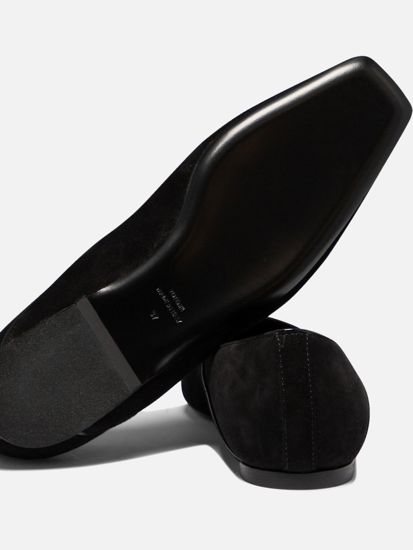 Toteme Suede ballet flats Black