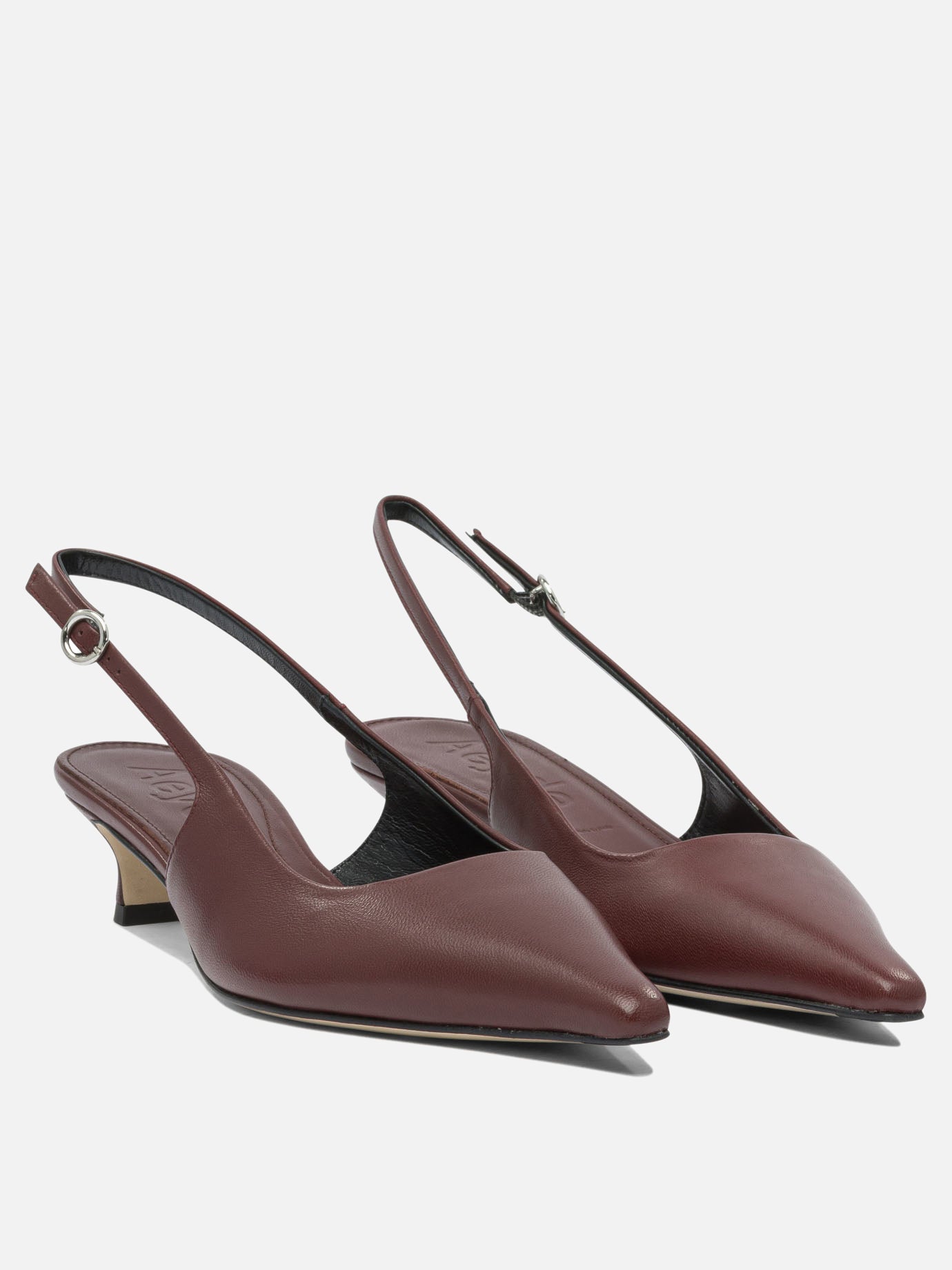 Slingback 100% leather - 70% leather 30% rubber  Bordeaux - Aeyde Donna | PDP | VIETTI Online Store | thumbnail_2