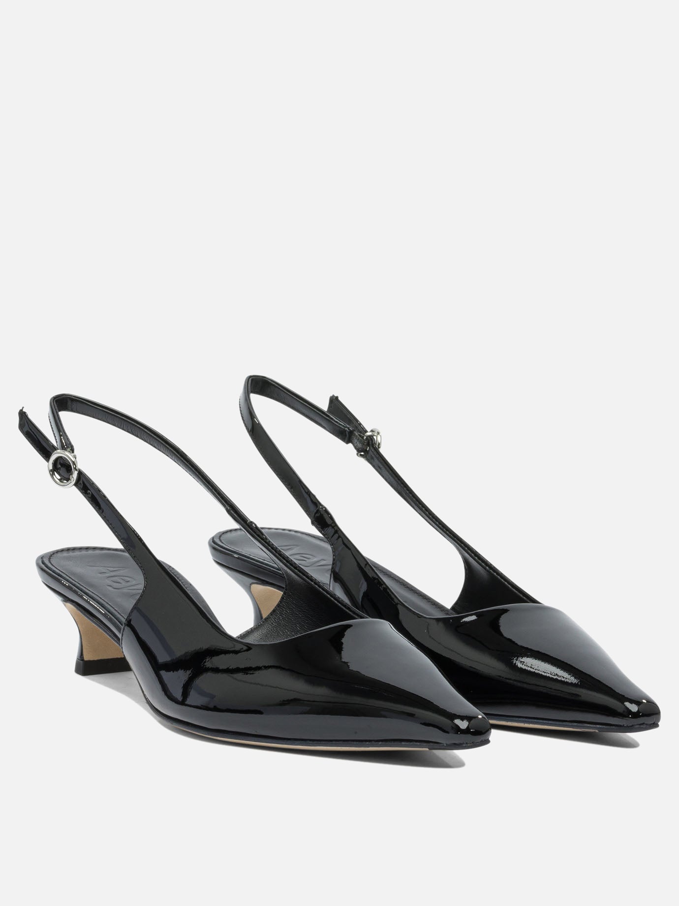 Slingback 100% leather - 70% leather 30% rubber  Nero - Aeyde Donna | PDP | VIETTI Online Store | thumbnail_2