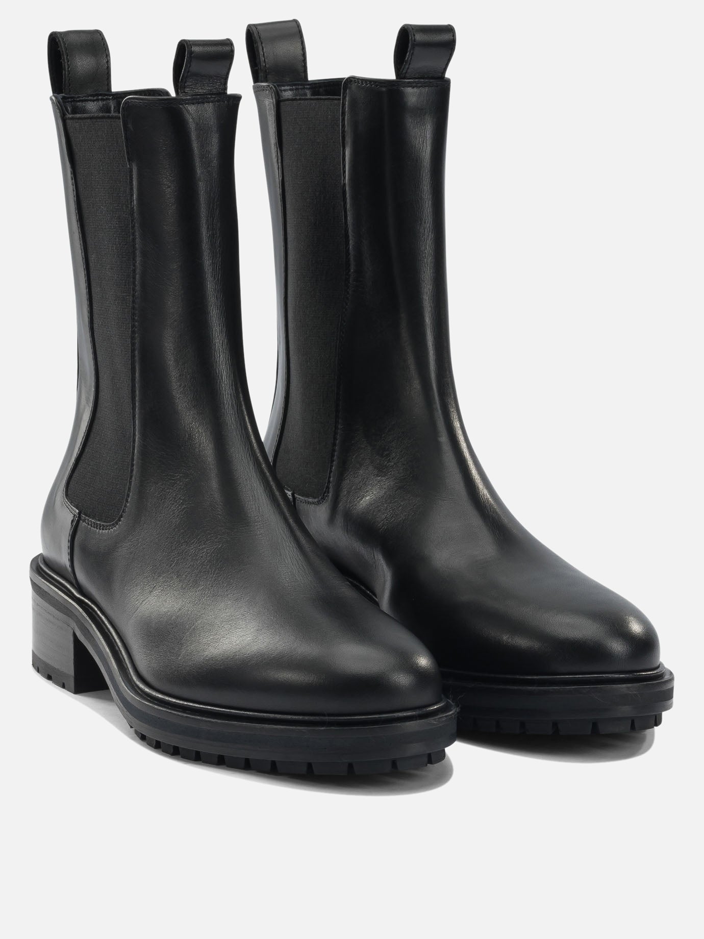 Chelsea boots 100% leather - 100% rubber  Black - Aeyde Women | PDP | VIETTI Online Store | thumbnail_2