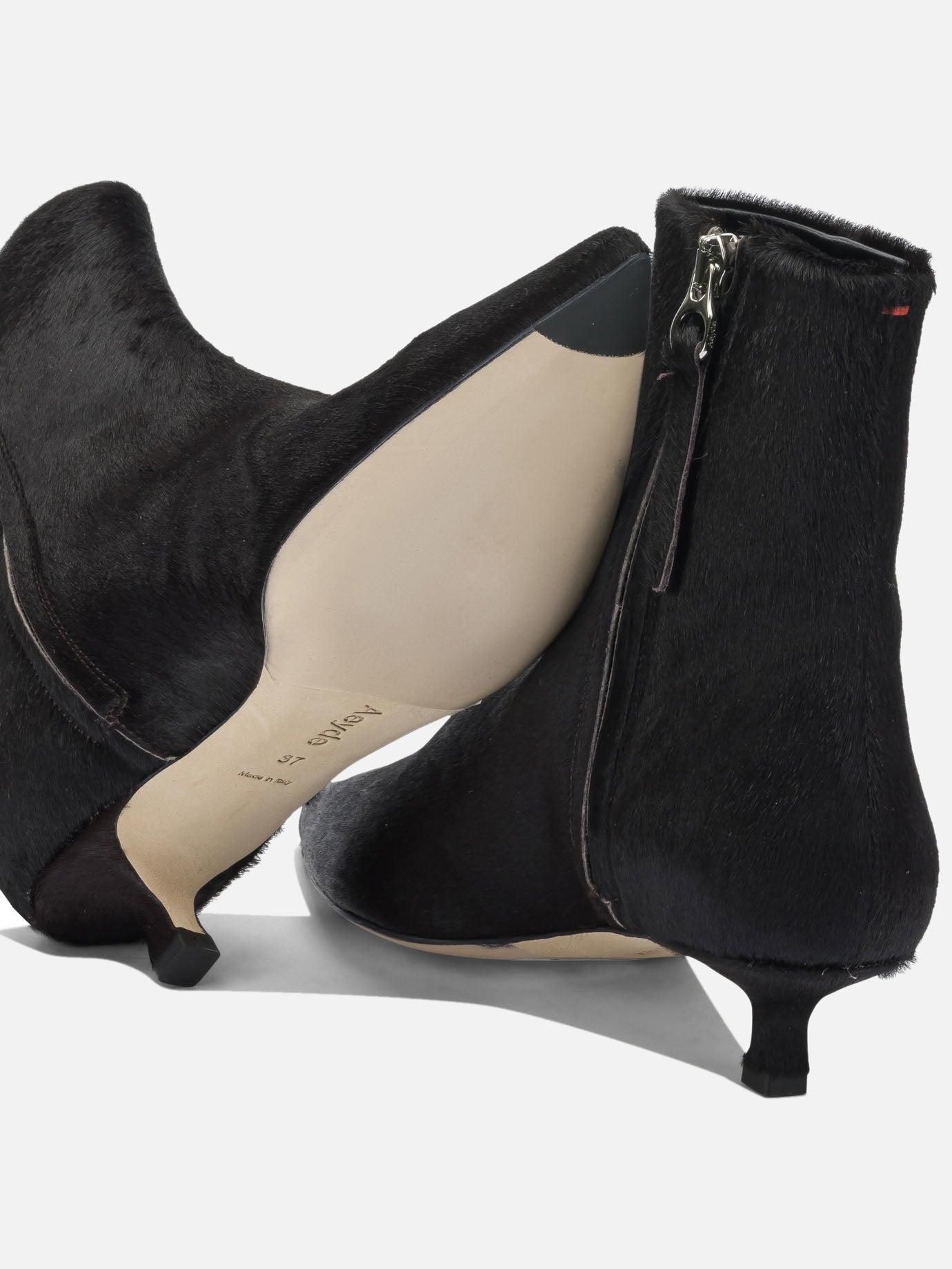 Pull-on boots 100% ponyhair on calf leather - 90% leather 10% rubber  Brown - Aeyde Women | PDP | VIETTI Online Store | thumbnail_5