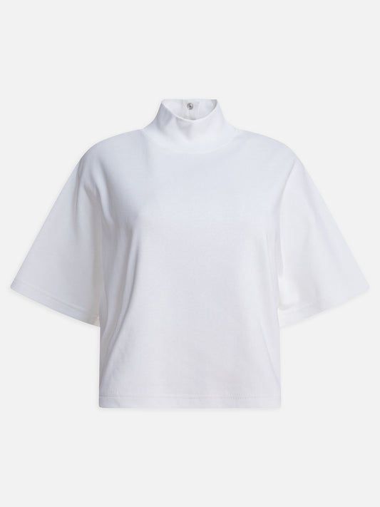 Alaïa T-shirt with high neck 10345556_38 White 1
