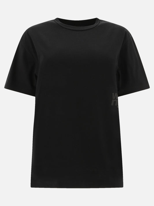 Crewneck t-shirts Solid colour  Black - Alexander Wang Women | VIETTI Online Store 

