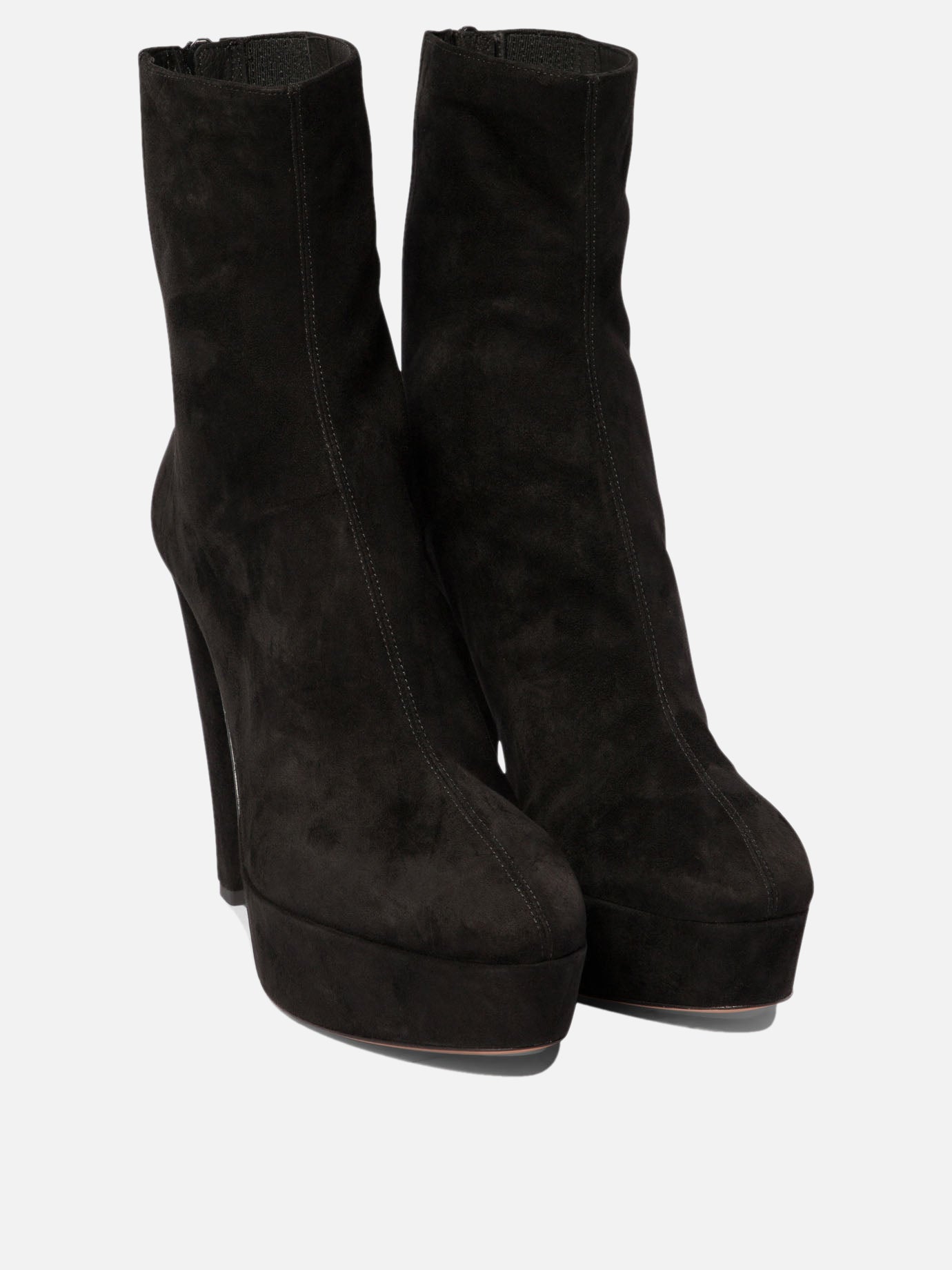 Zipped boots 100% kid suede leather - 100% calf leather  Black - Aquazzura Women | PDP | VIETTI Online Store | Zoom-Modal_2
