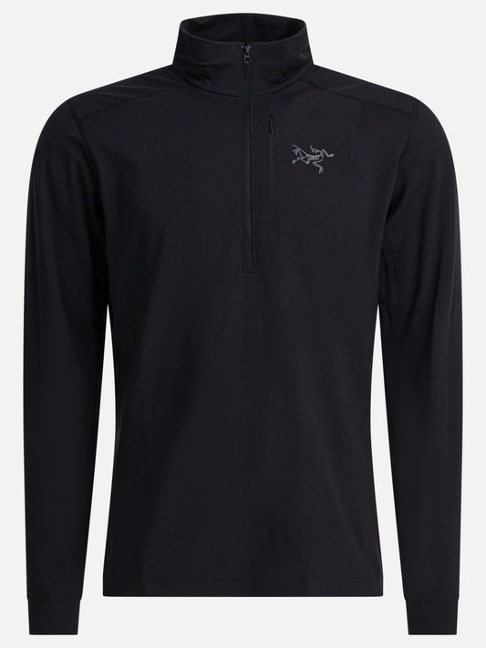 Felpe con mezza zip Logo  Nero - Arc'teryx Uomo | PLP | VIETTI Online Store 
