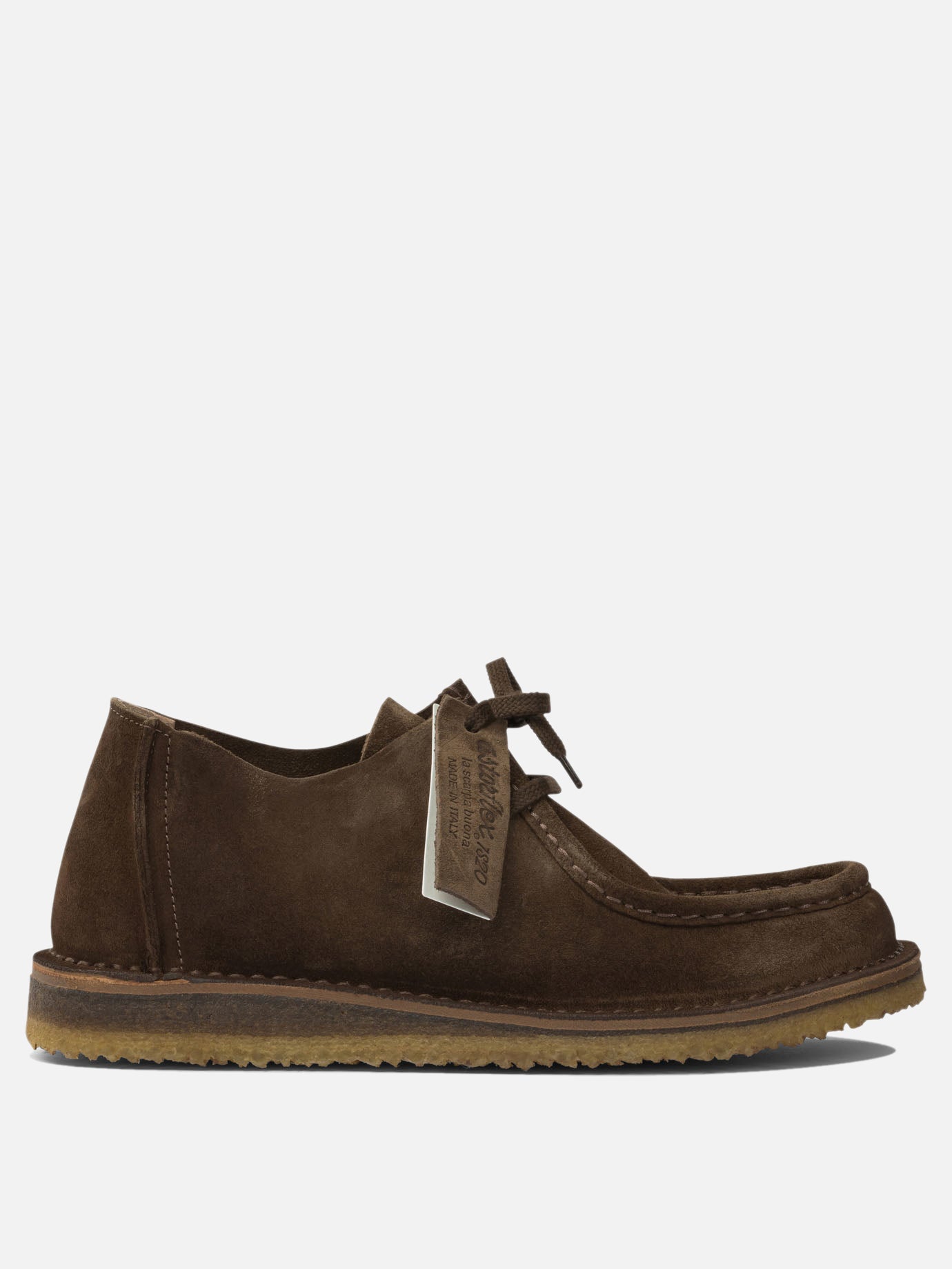 Mocassini stringati 100% suede - 100% rubber  Marrone - Astorflex Uomo | PDP | VIETTI Online Store | thumbnail