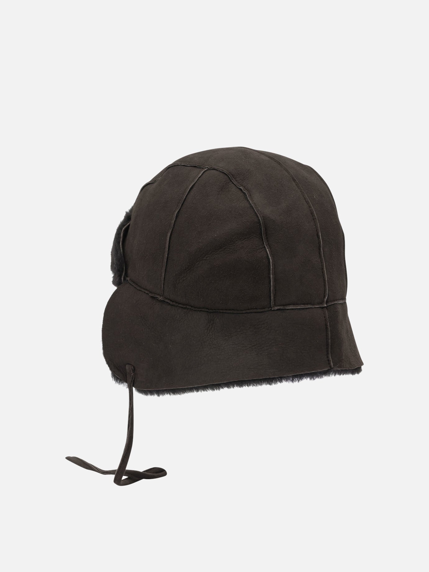 Beanies 100% lamb leather  Brown - Auralee Women | PDP | VIETTI Online Store | thumbnail_3