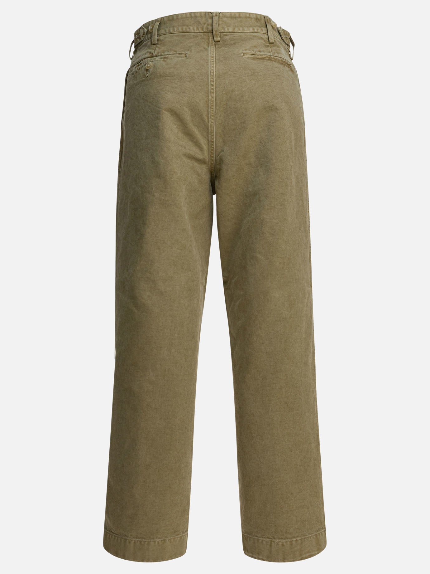 Pantaloni casual Solid colour  Verde - Auralee Uomo | PDP | VIETTI Online Store | thumbnail_2