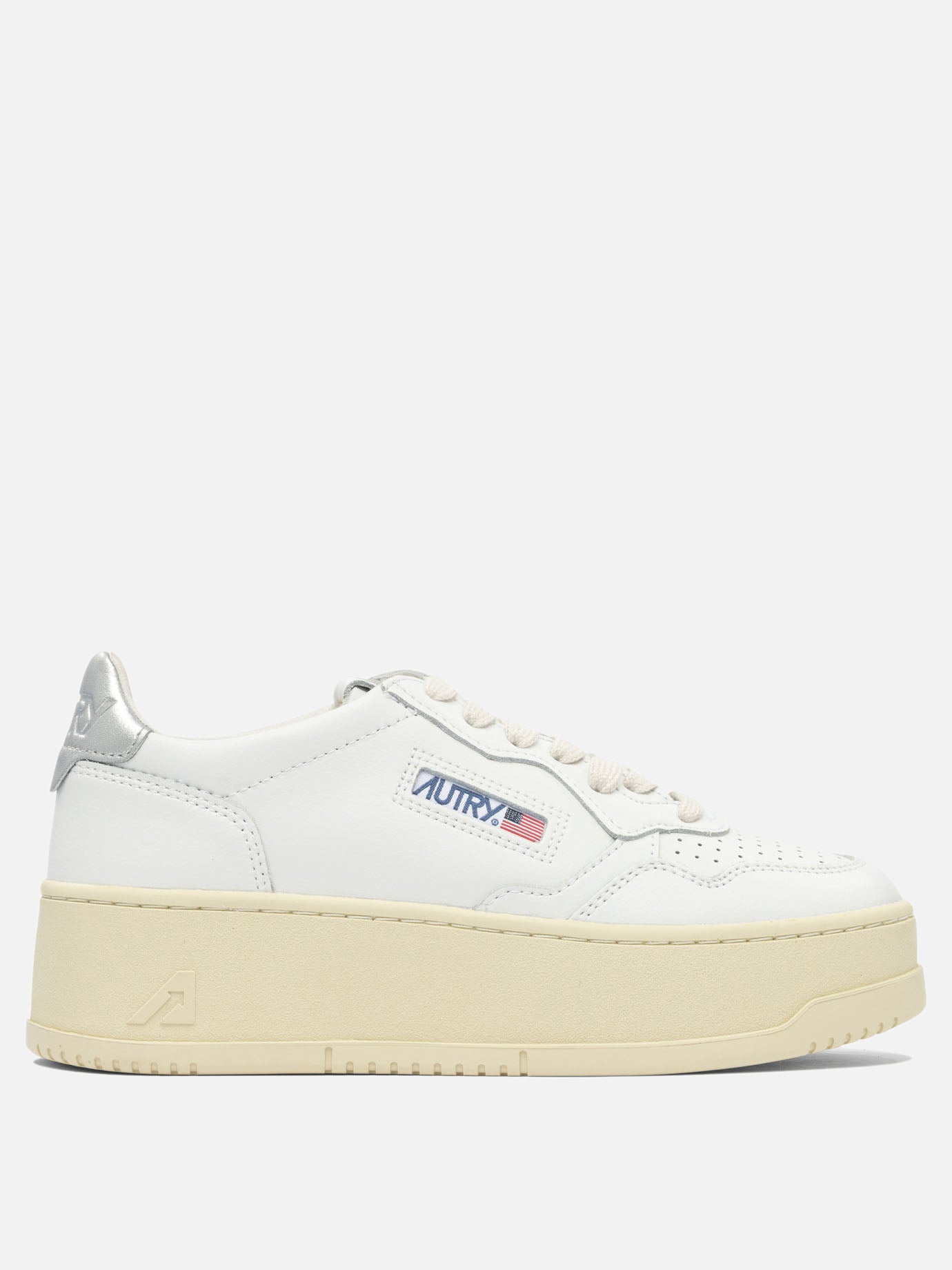 Low top sneakers 95% cow leather 5% metallic cow leather - 100% rubber  White - Autry Women | PDP | VIETTI Online Store | Zoom-Modal
