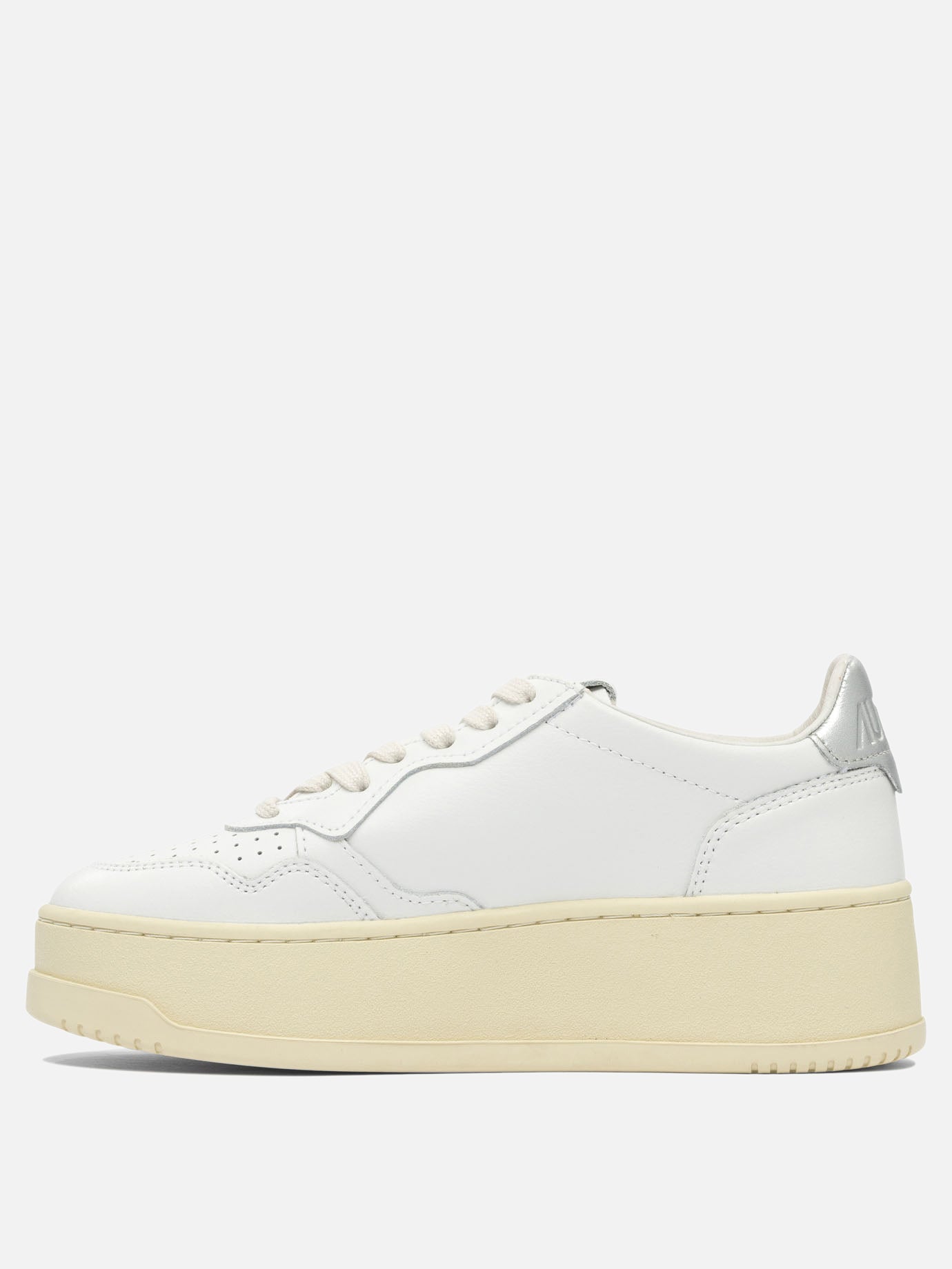Low top sneakers 95% cow leather 5% metallic cow leather - 100% rubber  White - Autry Women | PDP | VIETTI Online Store | thumbnail_3