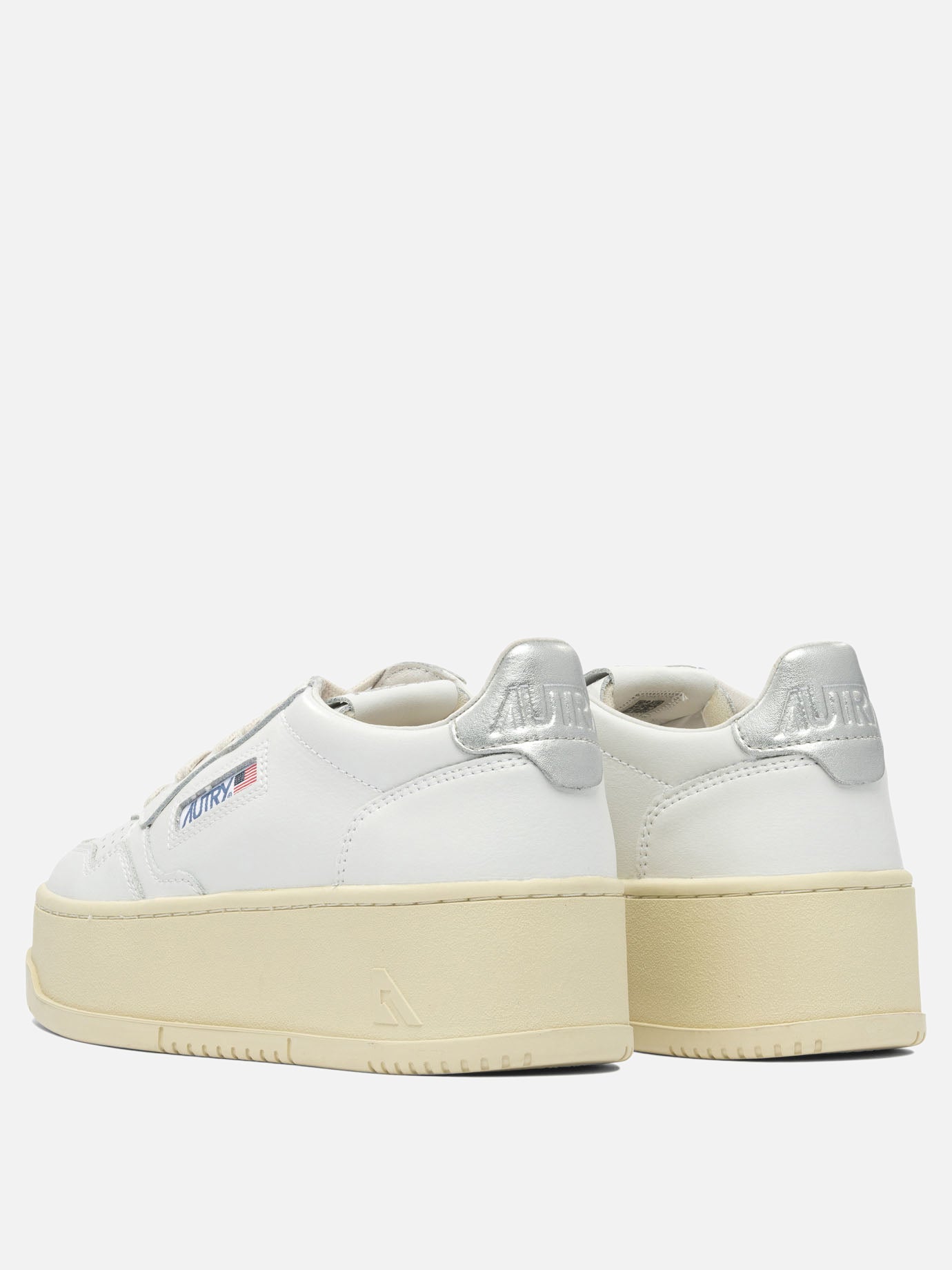 Low top sneakers 95% cow leather 5% metallic cow leather - 100% rubber  White - Autry Women | PDP | VIETTI Online Store | thumbnail_4
