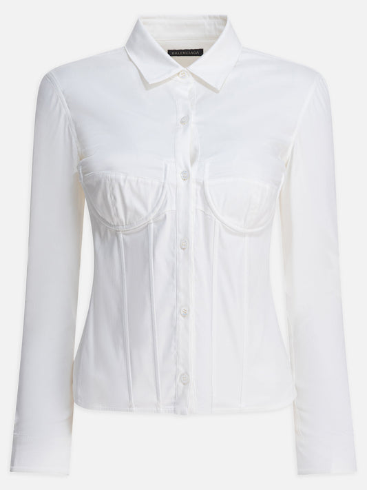 Camicie casual Solid colour  Bianco - Balenciaga Donna | PLP | VIETTI Online Store 
