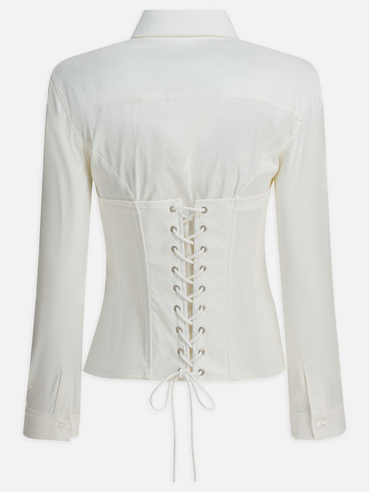 Camicie casual Solid colour  Bianco - Balenciaga Donna | PLP | VIETTI Online Store | 2
