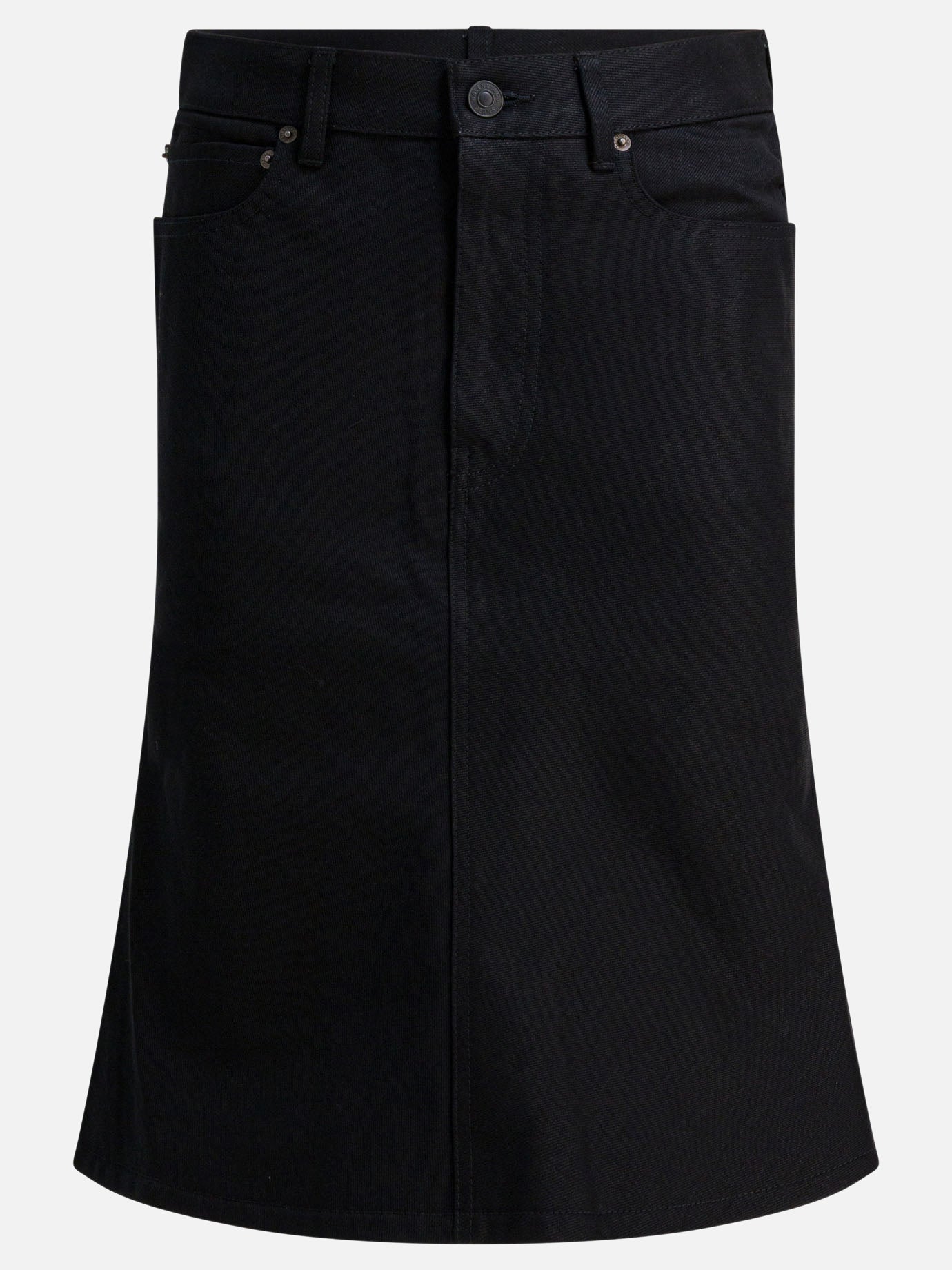 Gonne midi Solid colour  Nero - Balenciaga Donna | PDP | VIETTI Online Store | thumbnail