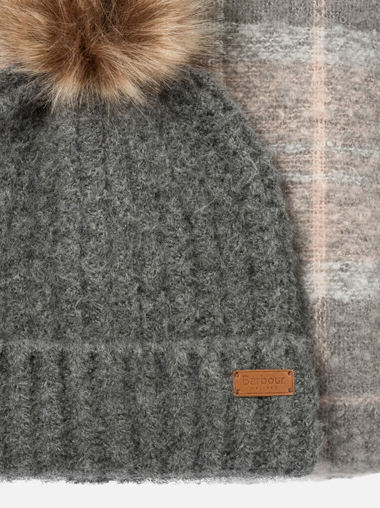 Sciarpe con frange 97% polyester 3% elastane  Grigio - Barbour Donna | PDP | VIETTI Online Store | 2
