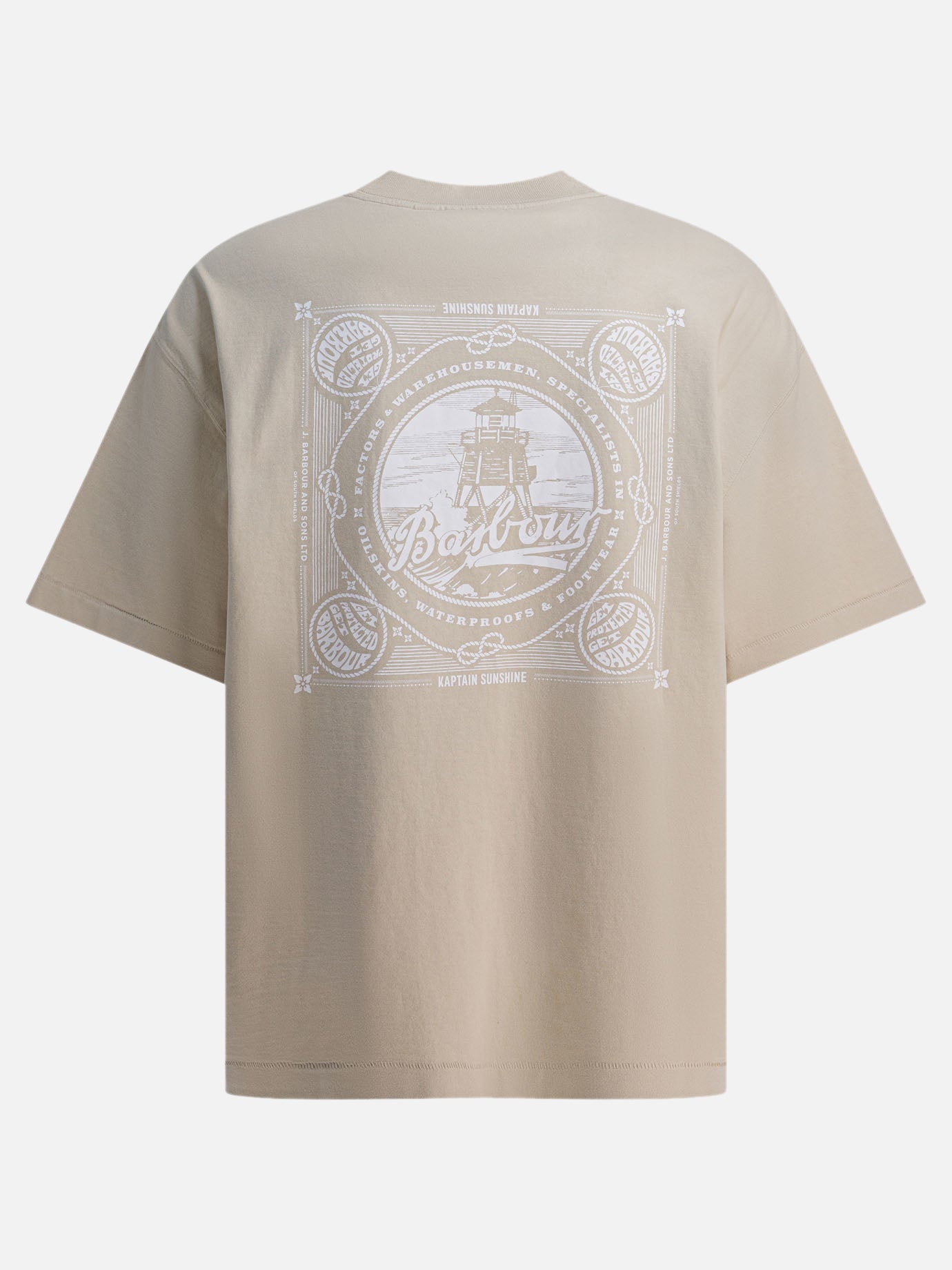 Crewneck t-shirts Print  White - Barbour Men | PDP | VIETTI Online Store | thumbnail_2