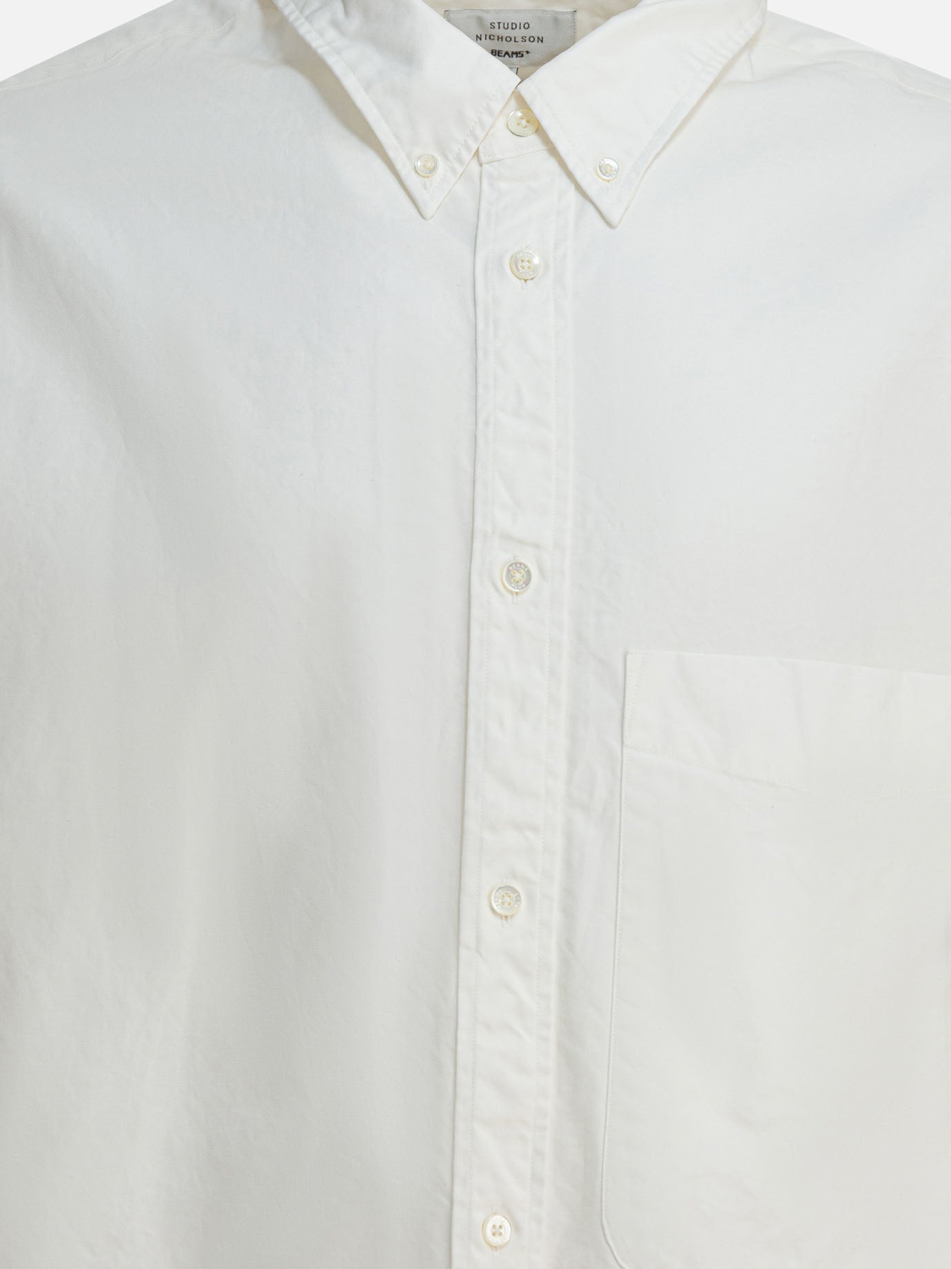Formal shirts Solid colour  White - Beams Plus Men | PDP | VIETTI Online Store | Zoom-Modal_3
