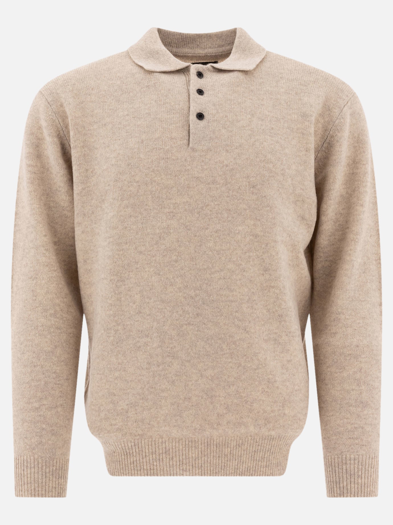 Polo shirts with buttons Solid colour  Beige - Beams Plus Men | PDP | VIETTI Online Store | Zoom-Modal
