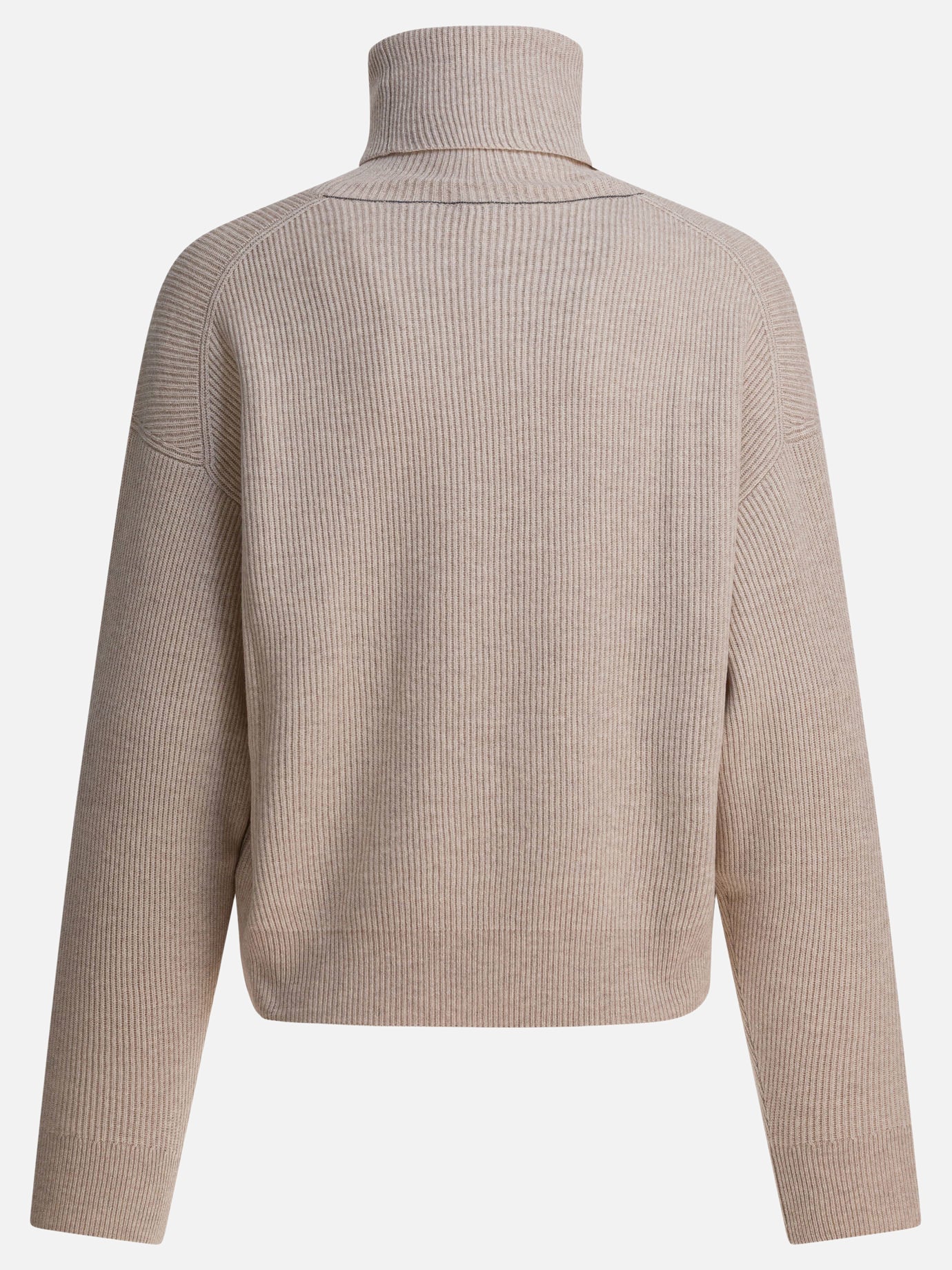 Maglioni dolcevita Solid colour  Beige - Brunello Cucinelli Donna | PDP | VIETTI Online Store | Zoom-Modal_2
