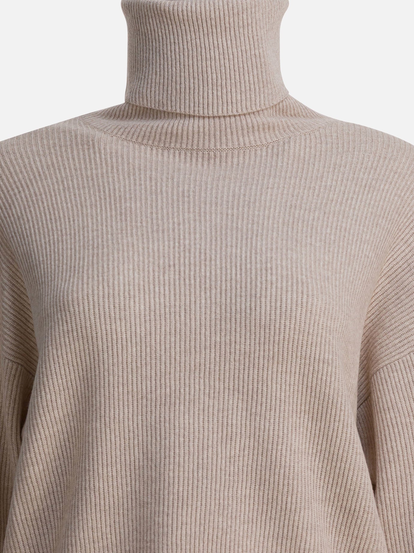 Maglioni dolcevita Solid colour  Beige - Brunello Cucinelli Donna | PDP | VIETTI Online Store | Zoom-Modal_3
