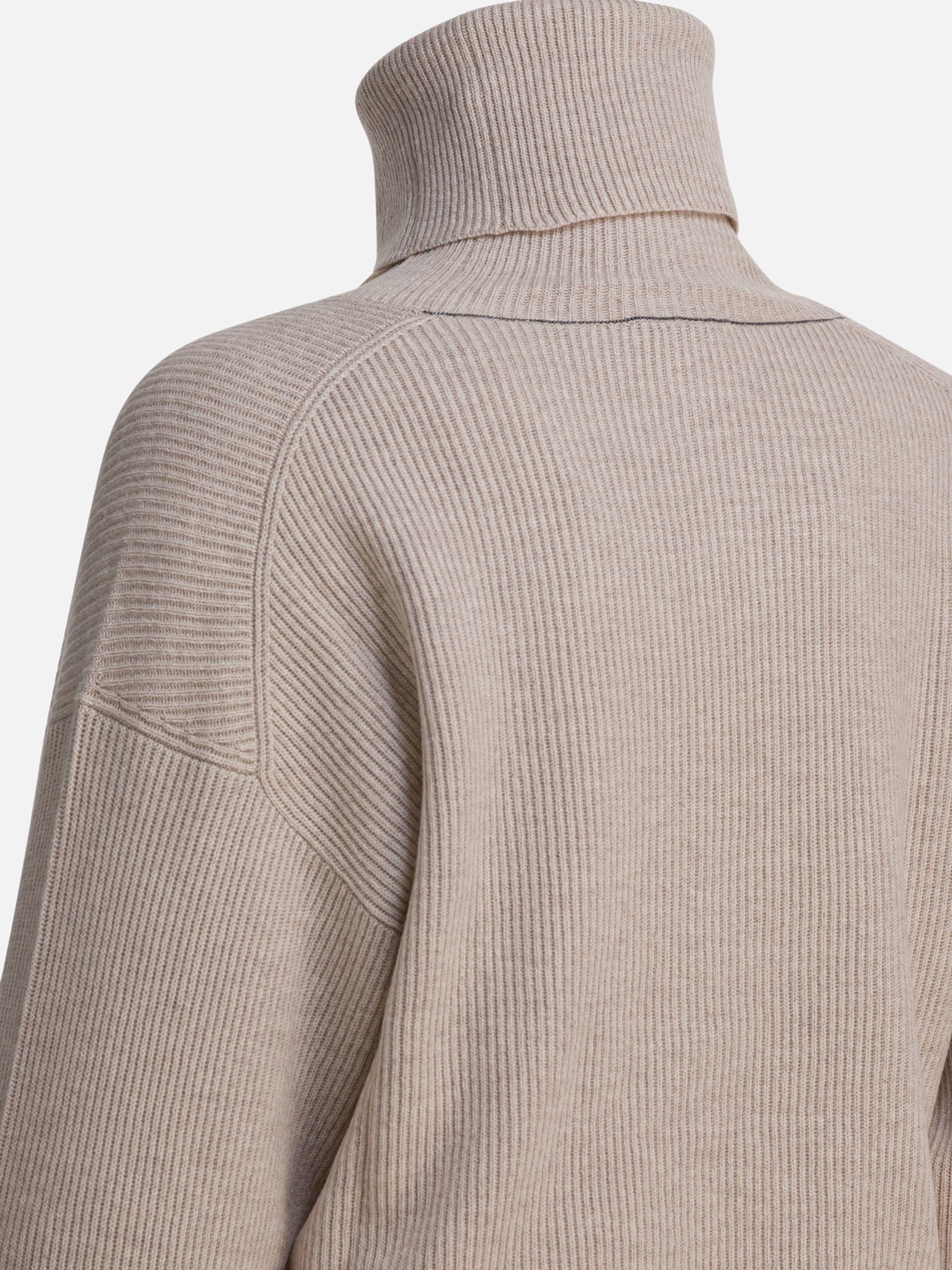 Maglioni dolcevita Solid colour  Beige - Brunello Cucinelli Donna | PDP | VIETTI Online Store | Zoom-Modal_4
